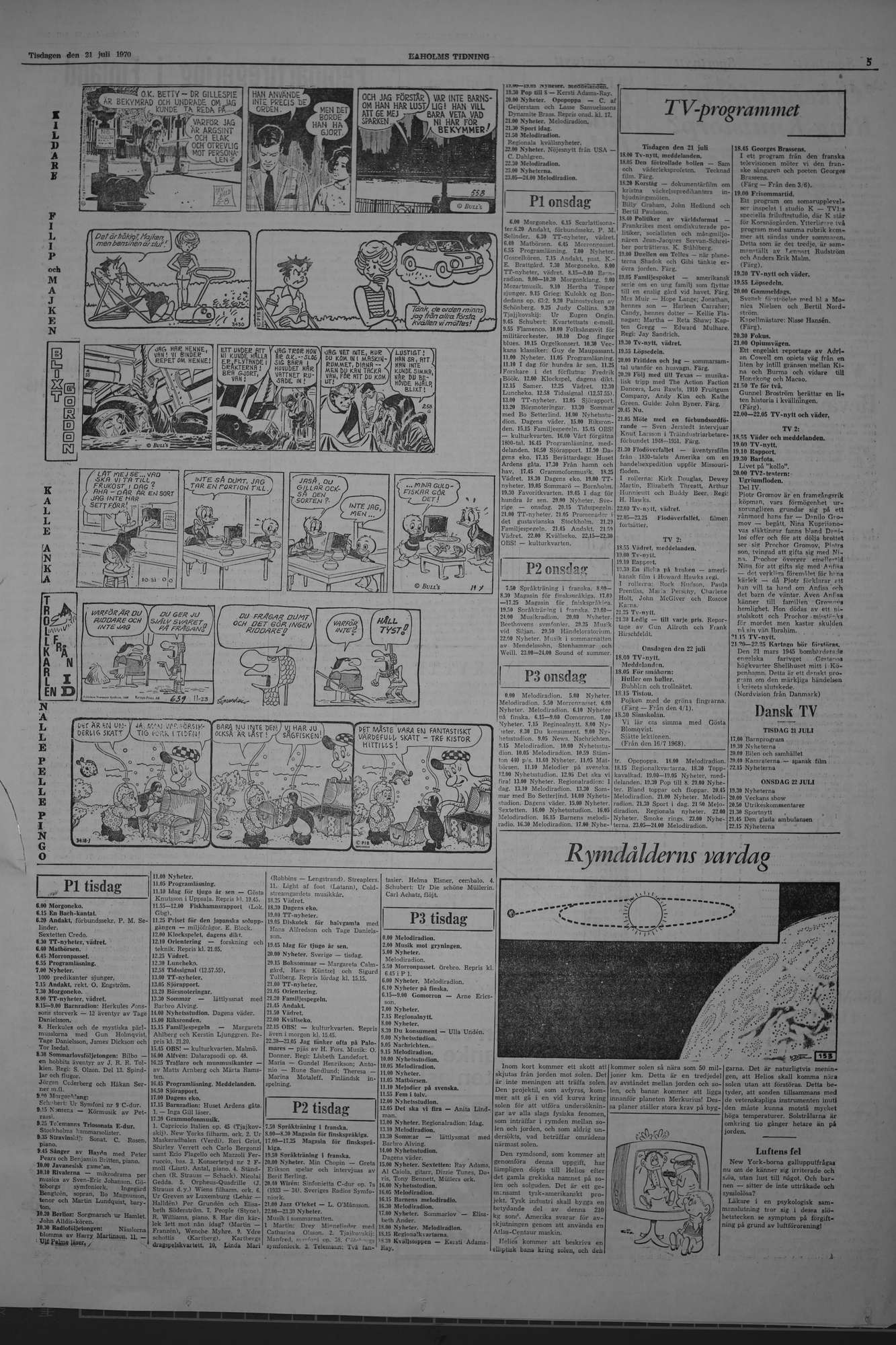 Laholms Tidning Tisdag 21 juli 1970, sida 5