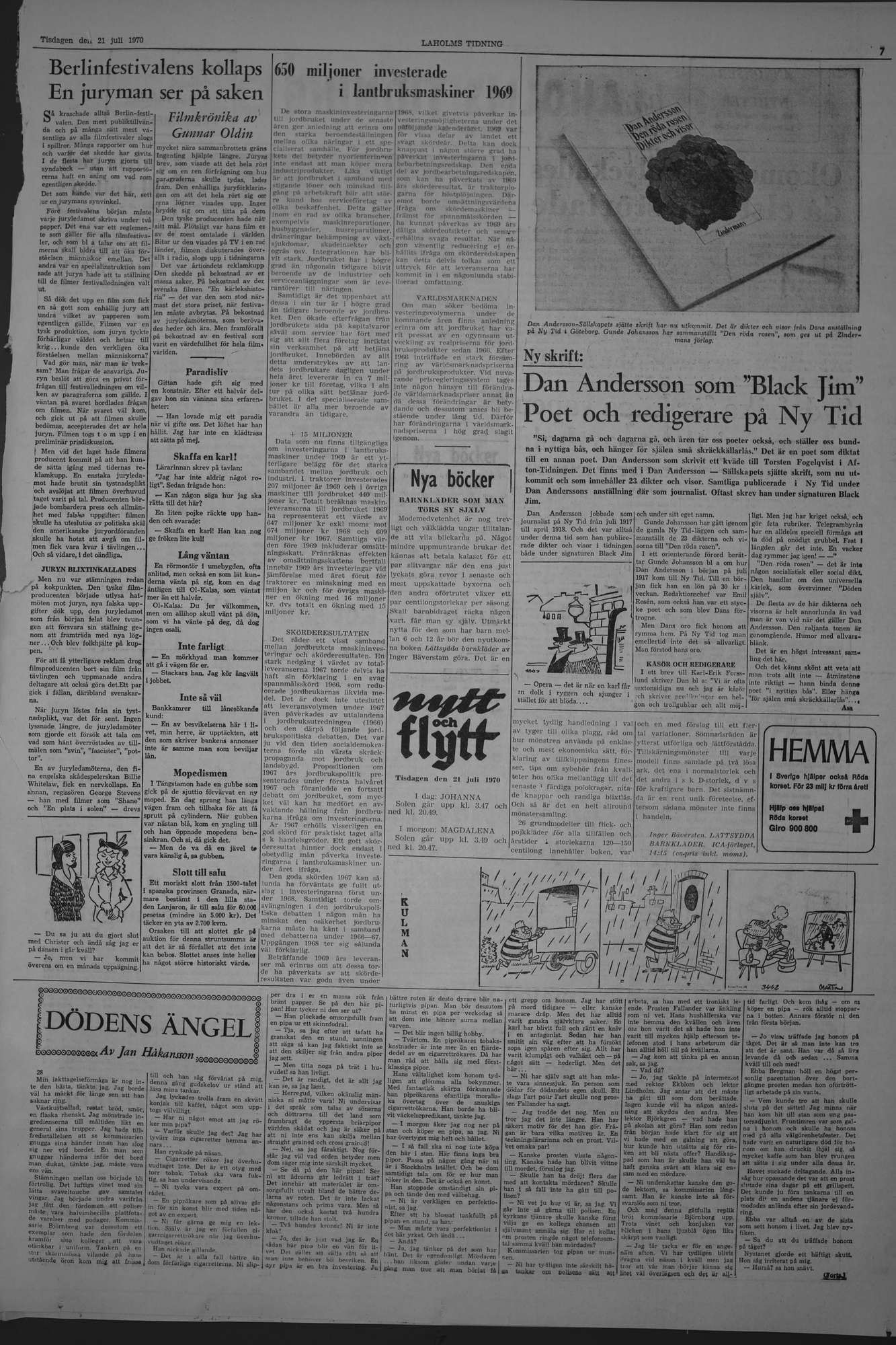 Laholms Tidning Tisdag 21 juli 1970, sida 7