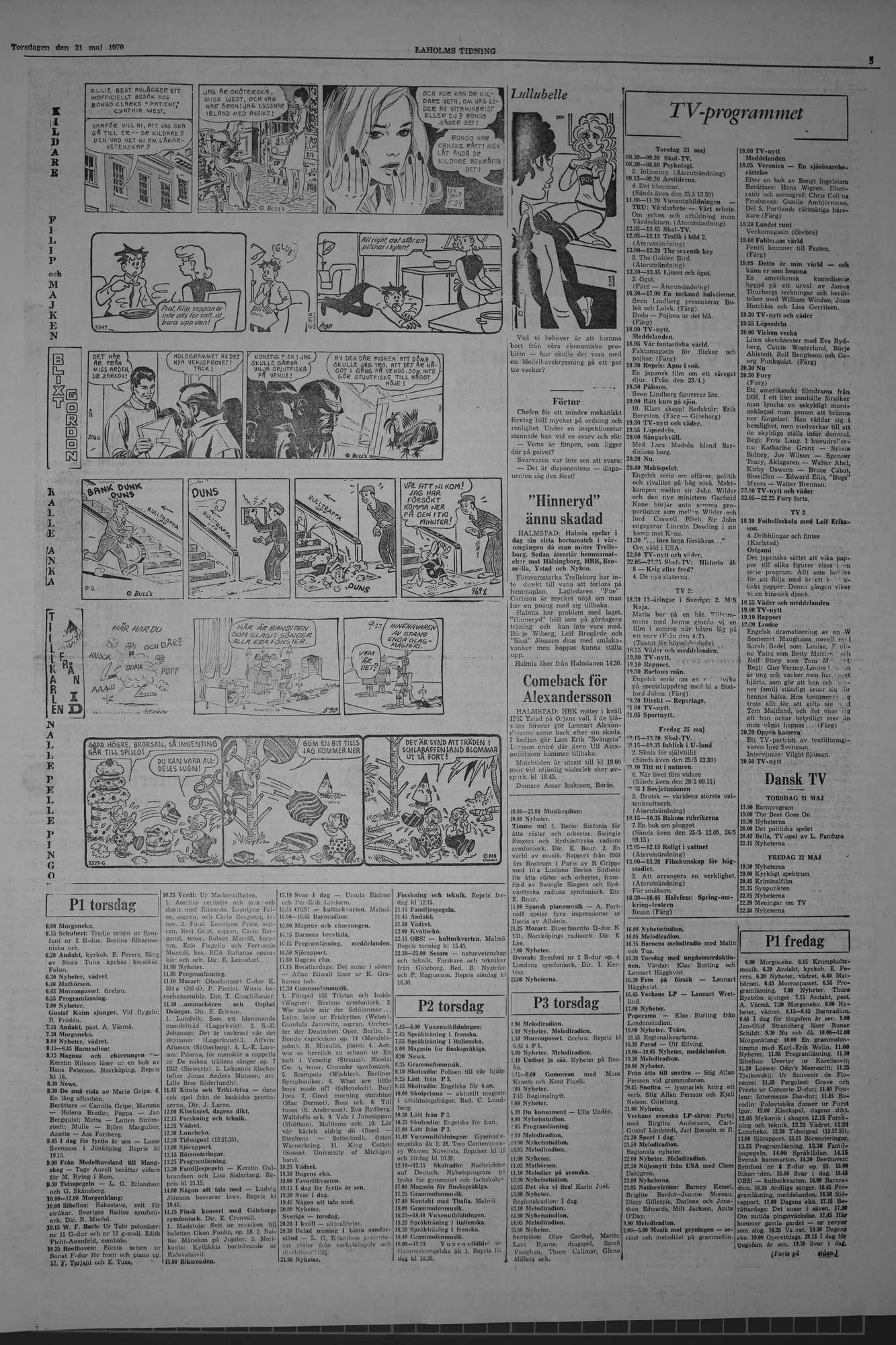 Laholms Tidning Torsdag 21 maj 1970, sida 5