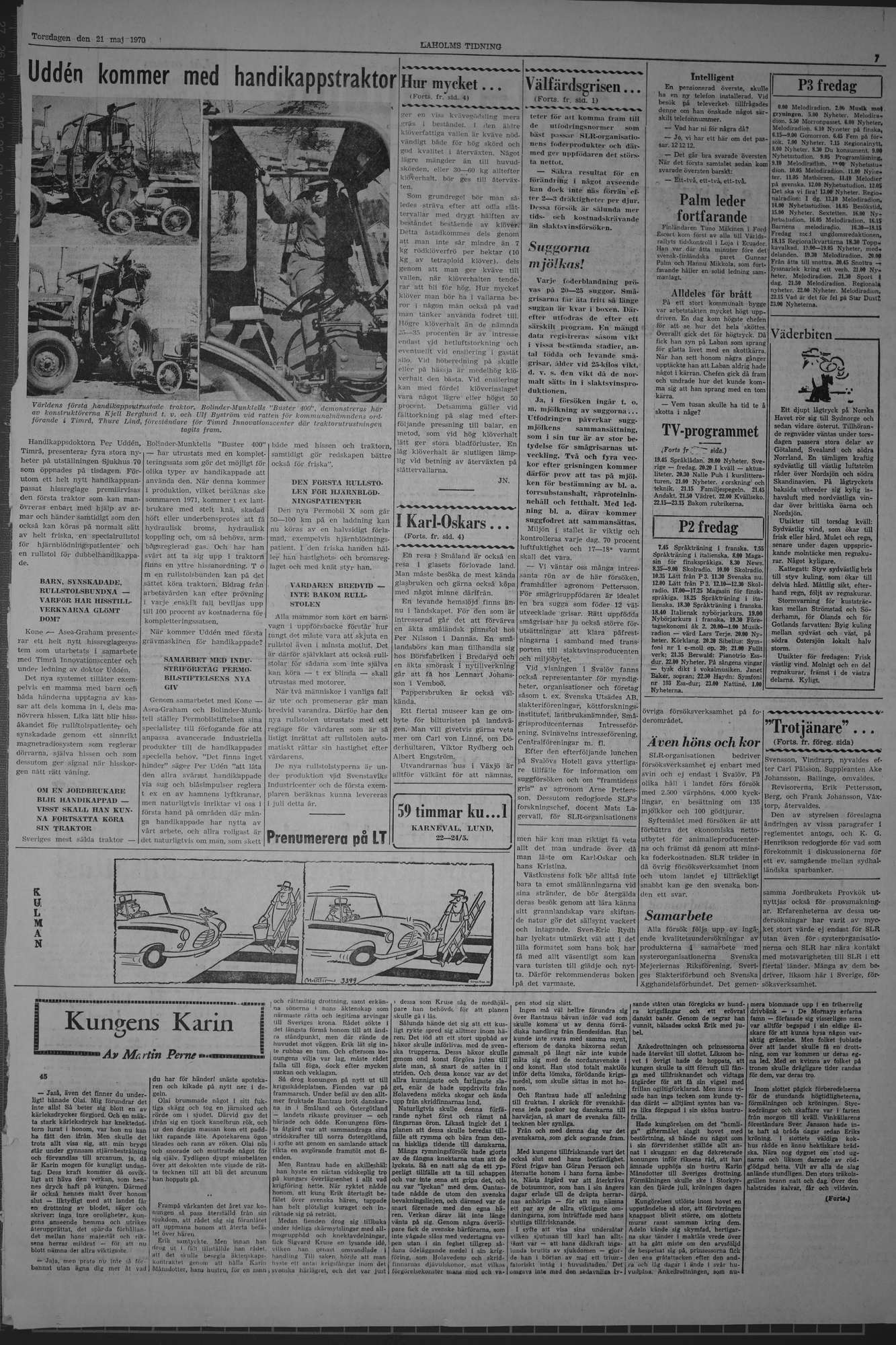 Laholms Tidning Torsdag 21 maj 1970, sida 7