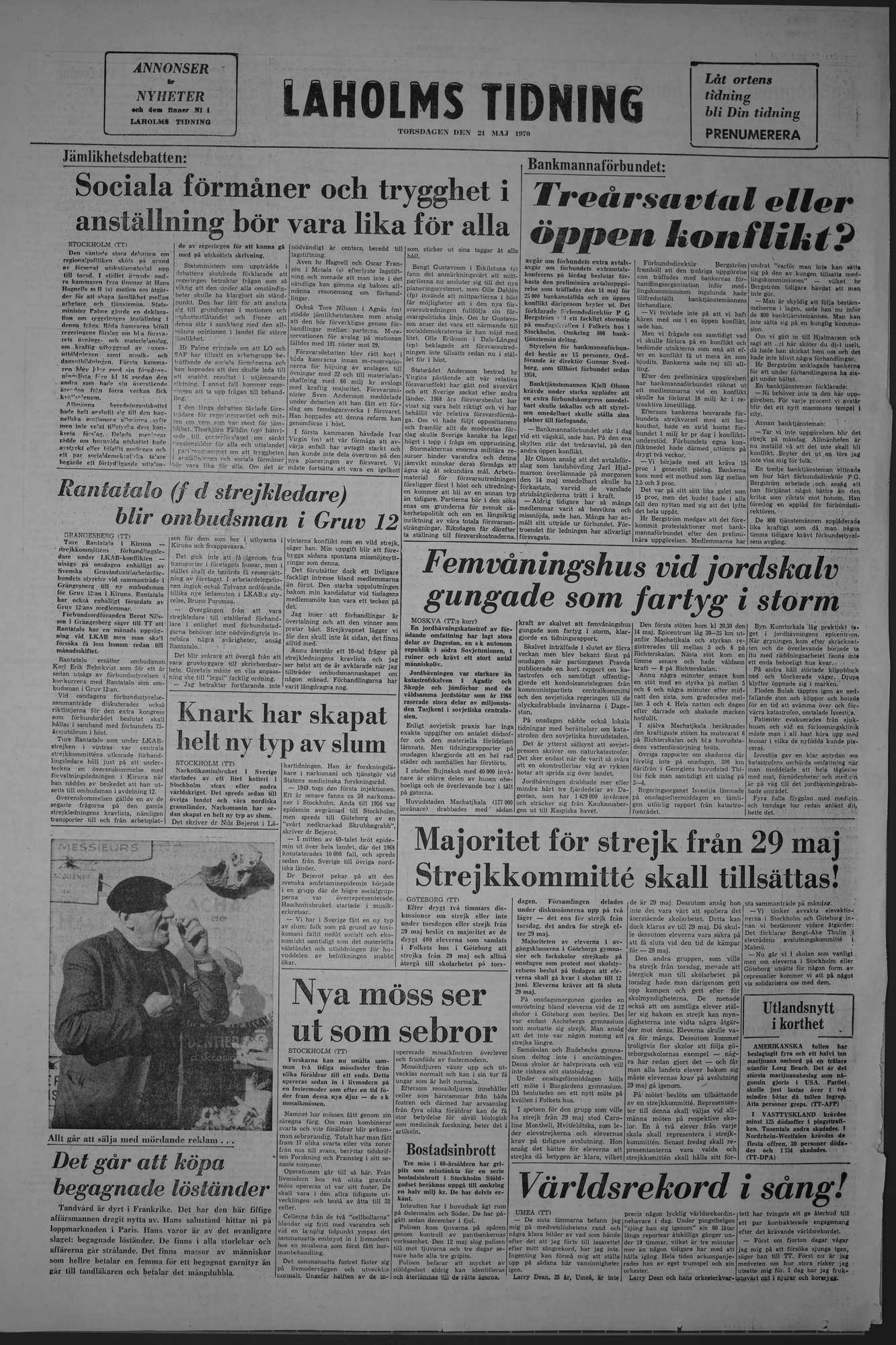 Laholms Tidning Torsdag 21 maj 1970, sida 8
