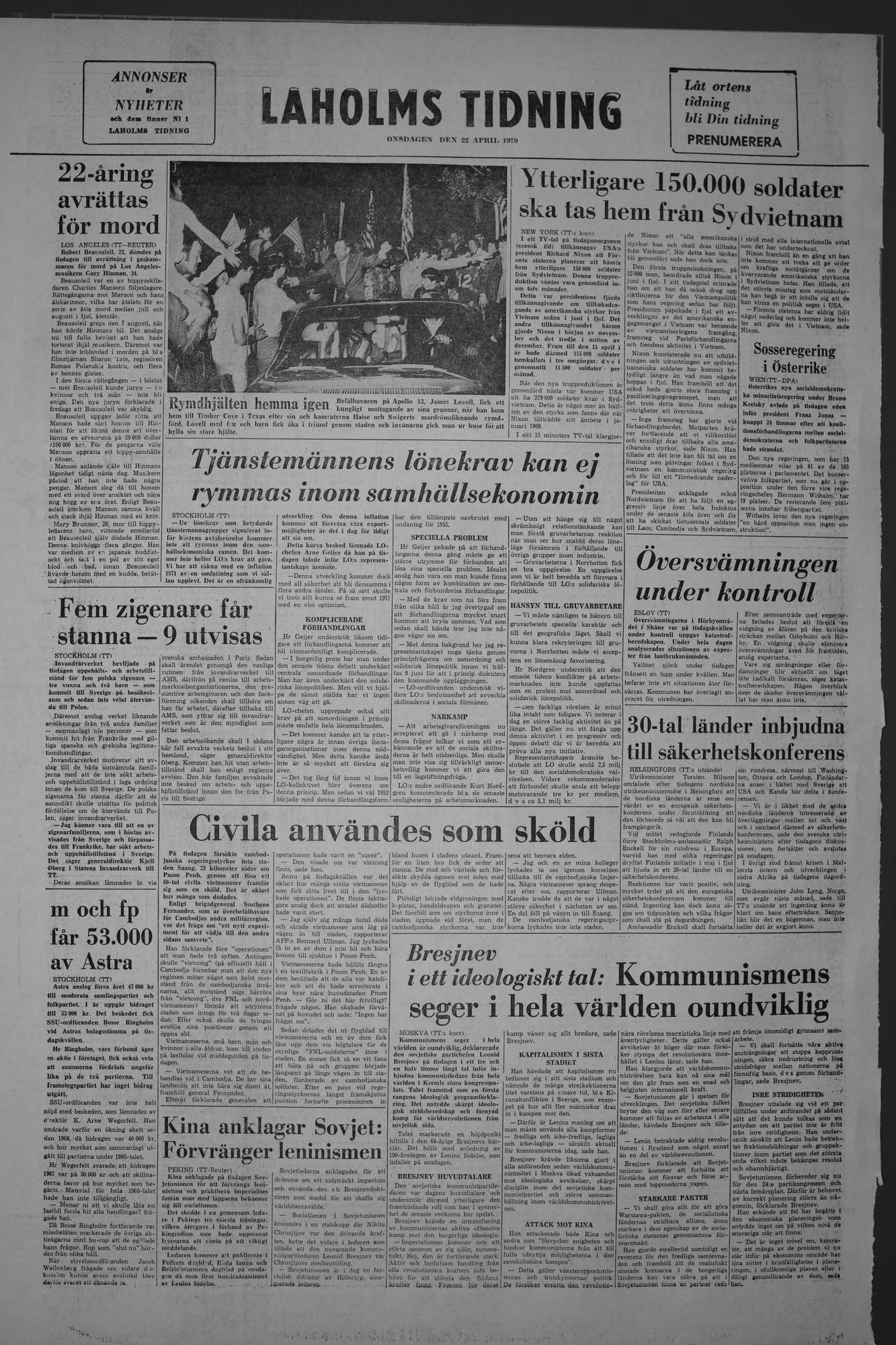 Laholms Tidning Onsdag 22 april 1970, sida 8