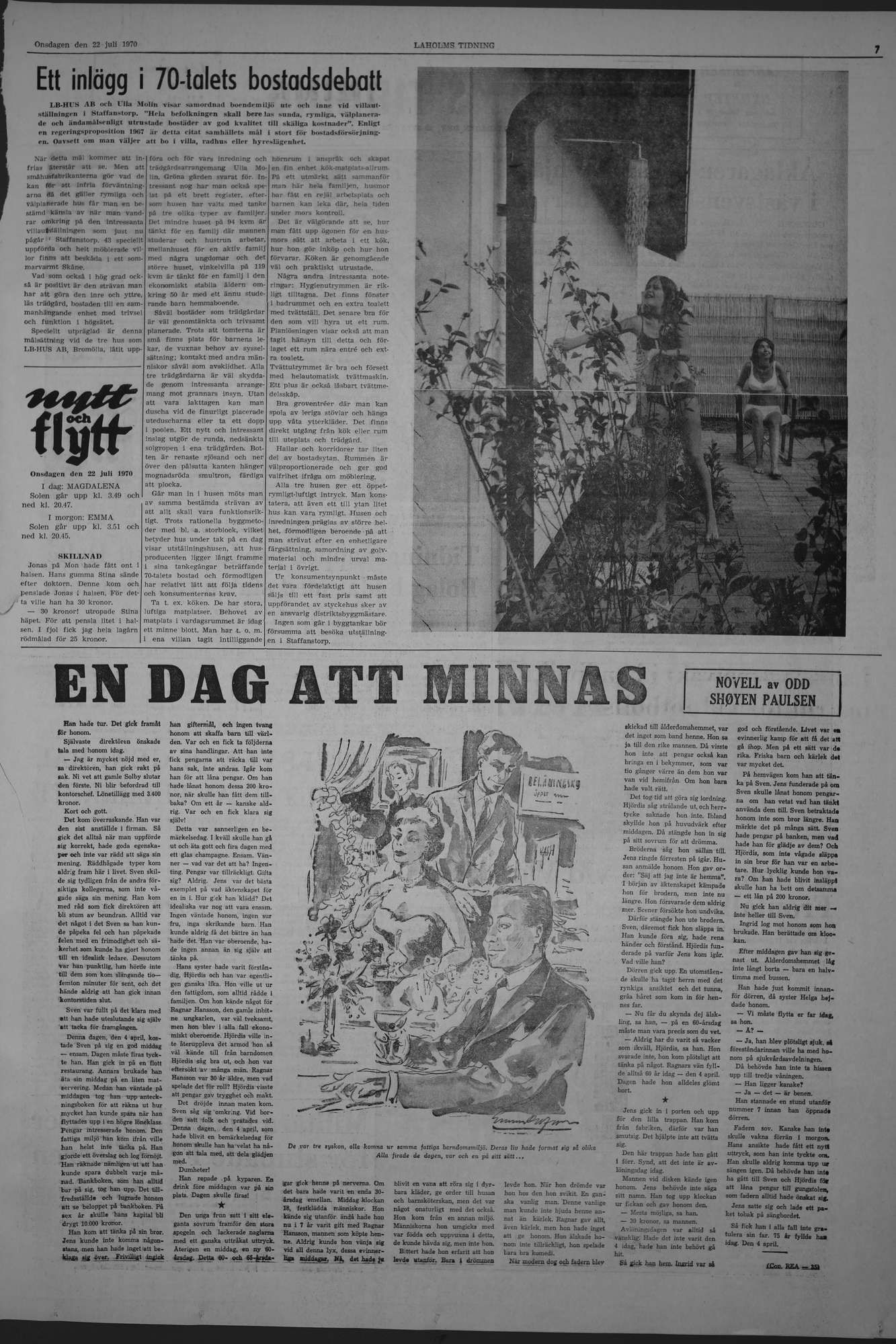 Laholms Tidning Onsdag 22 juli 1970, sida 7