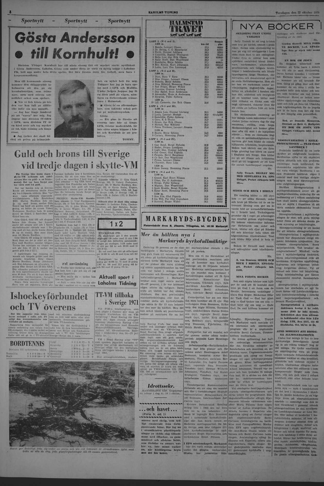 Laholms Tidning Torsdag 22 oktober 1970, sida 6