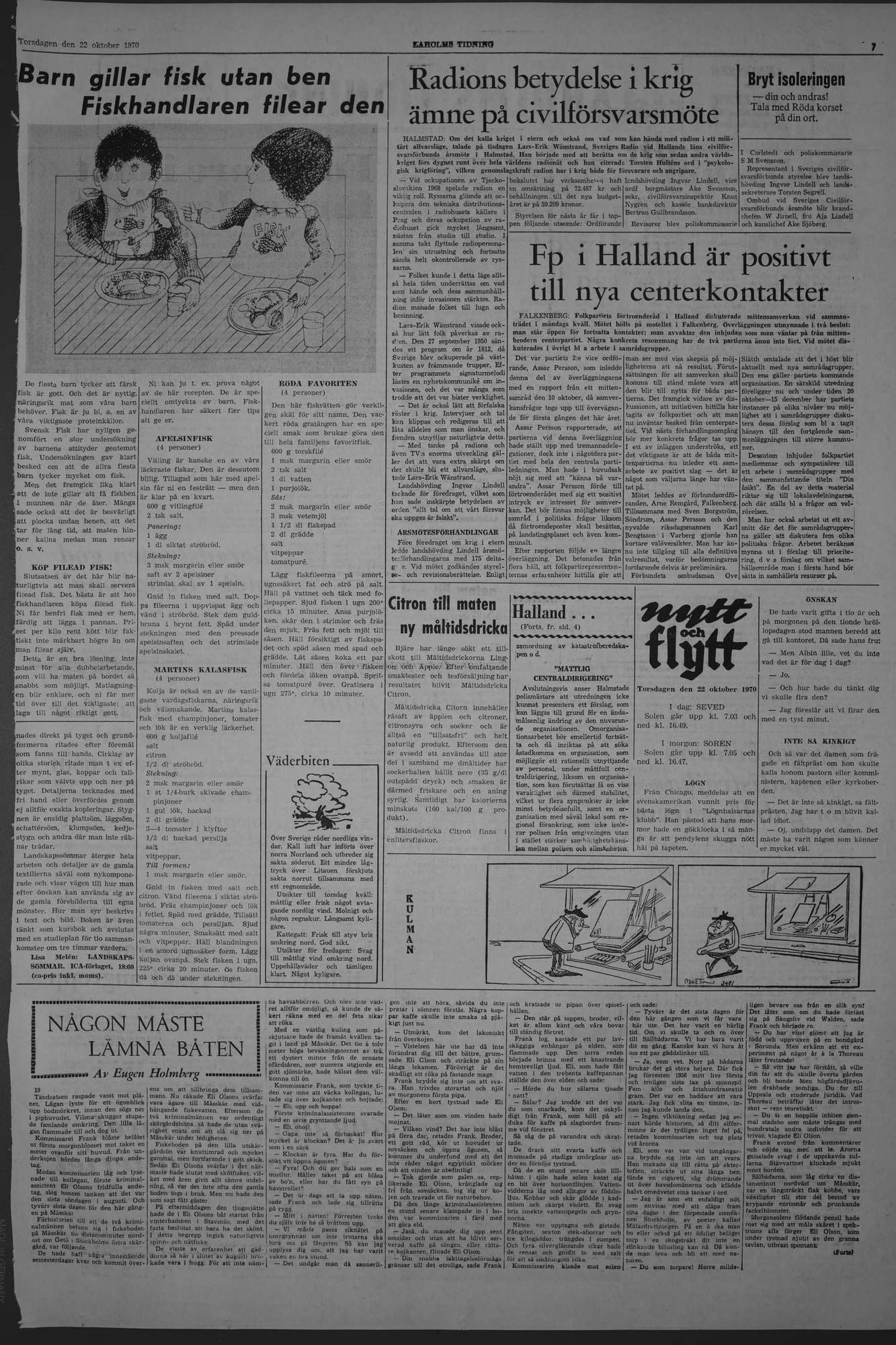 Laholms Tidning Torsdag 22 oktober 1970, sida 7