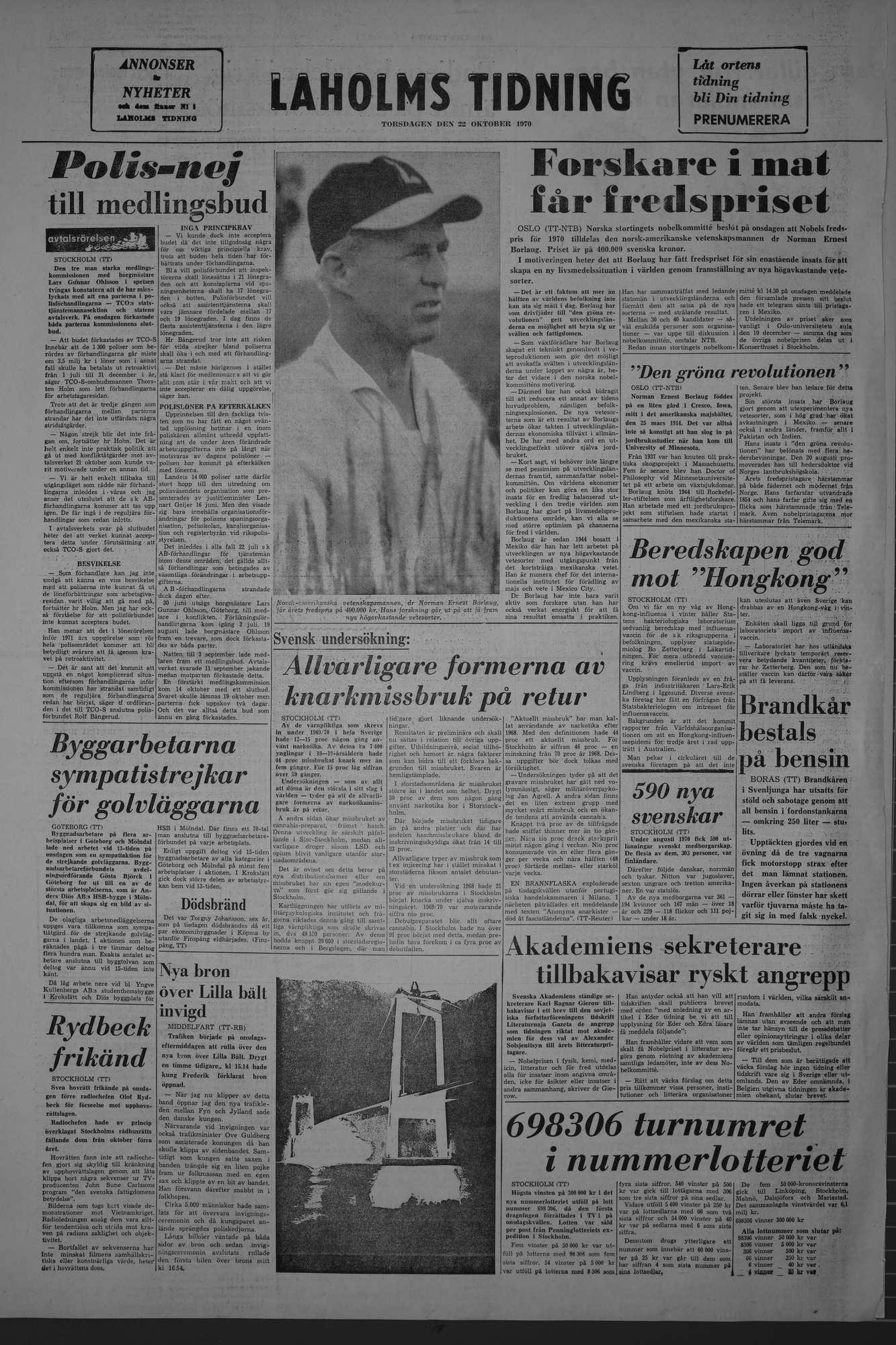 Laholms Tidning Torsdag 22 oktober 1970, sida 8