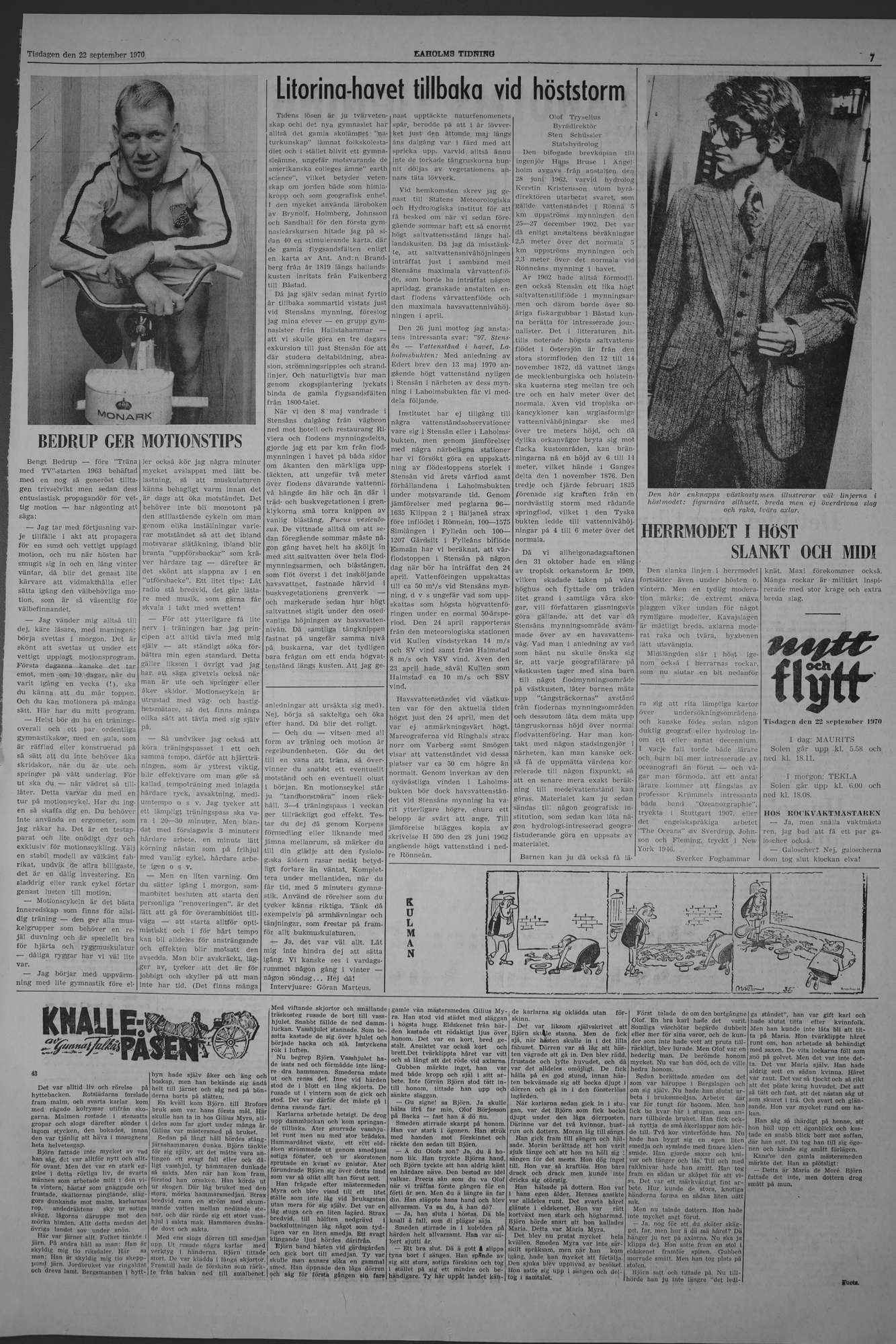Laholms Tidning Tisdag 22 september 1970, sida 7