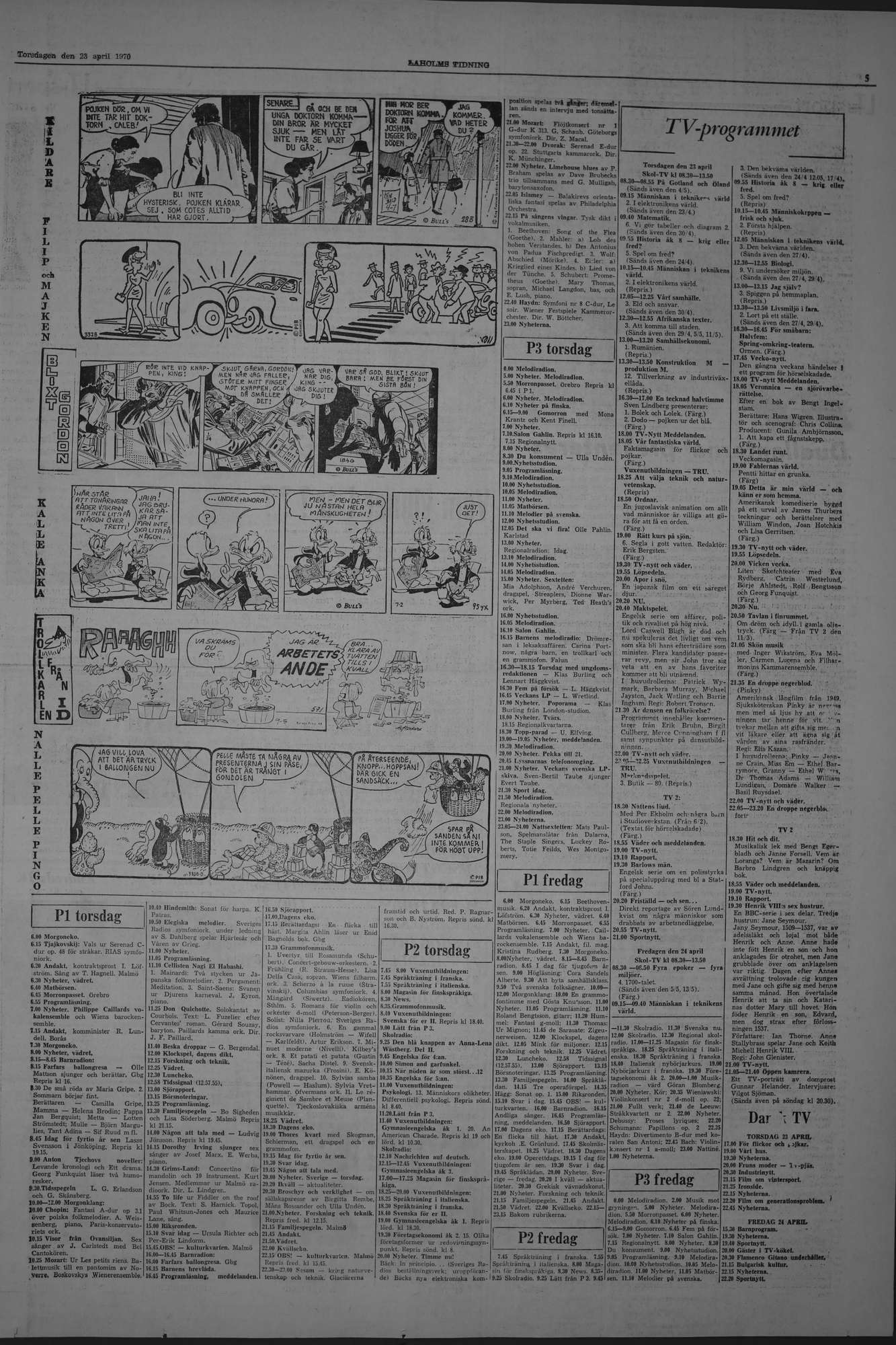 Laholms Tidning Torsdag 23 april 1970, sida 5