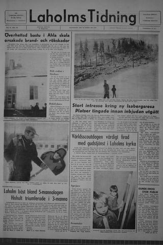 Förstasidan, Måndag 23 februari 1970