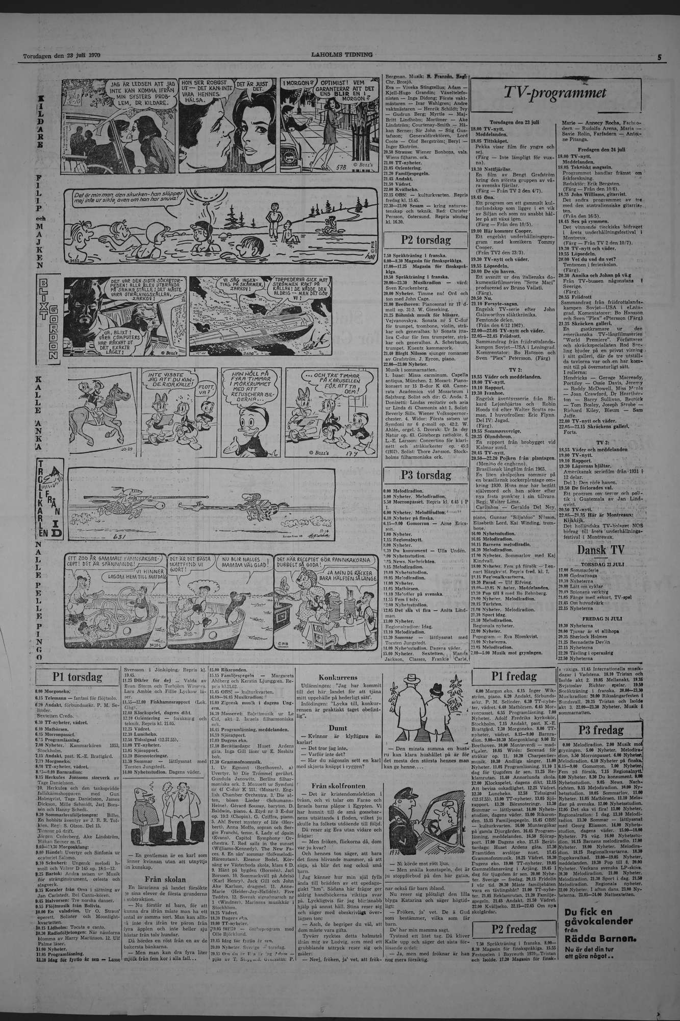 Laholms Tidning Torsdag 23 juli 1970, sida 5
