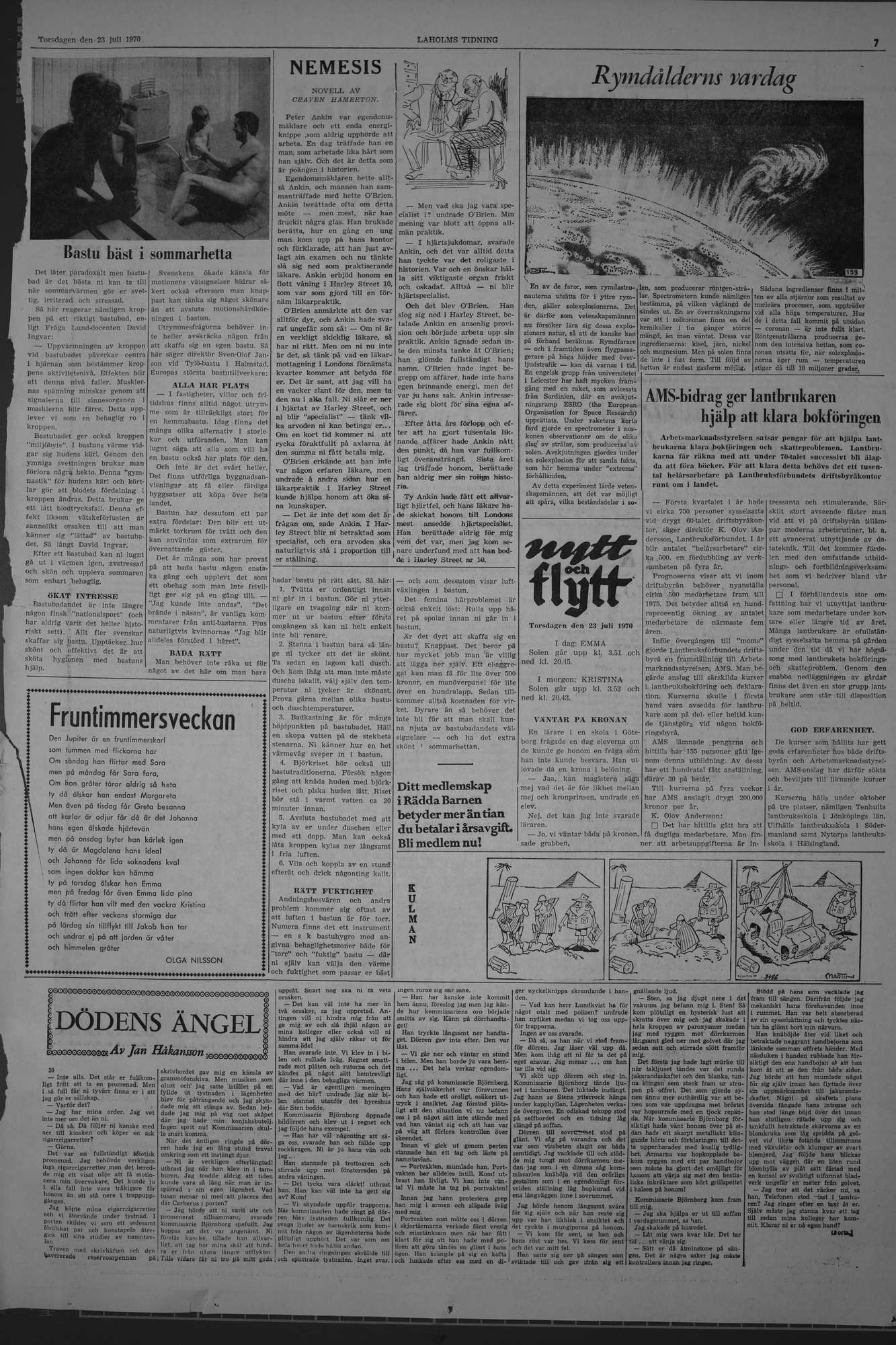 Laholms Tidning Torsdag 23 juli 1970, sida 7