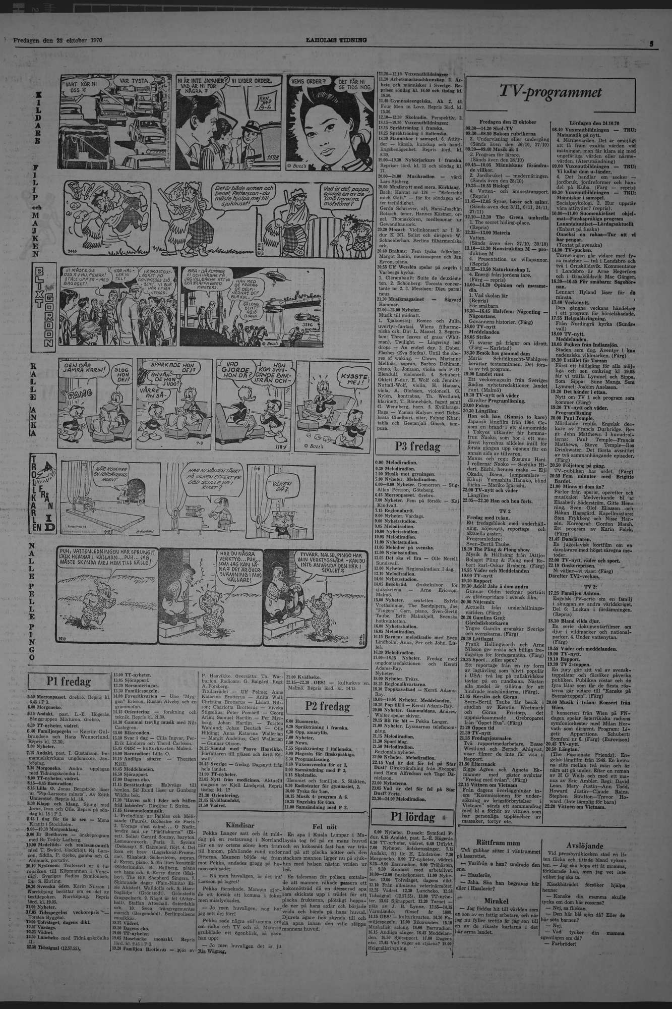Laholms Tidning Fredag 23 oktober 1970, sida 5