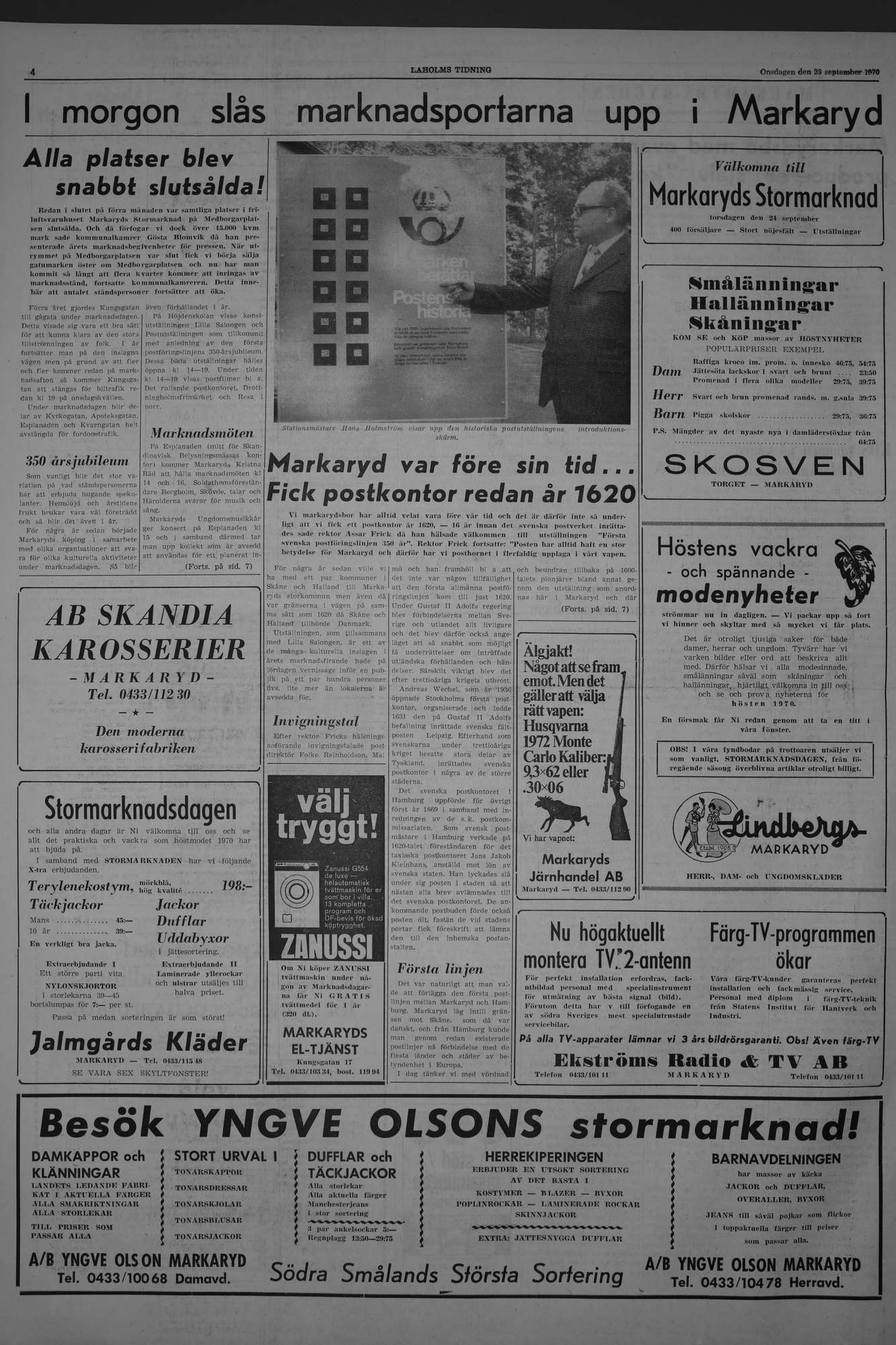 Laholms Tidning Onsdag 23 september 1970, sida 4