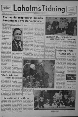Förstasidan, Fredag 24 april 1970