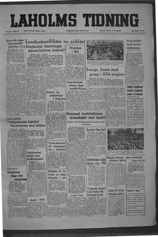 Förstasidan, Lördag 23 juli 1949