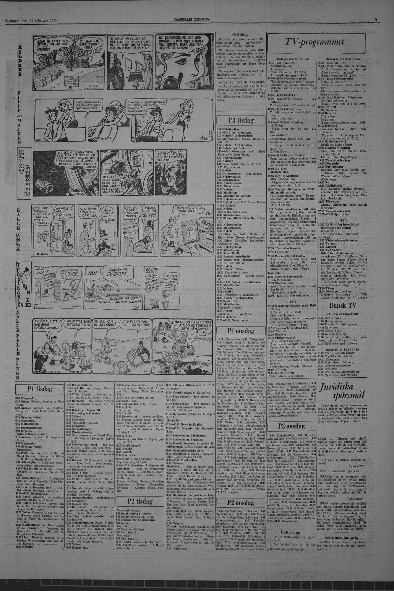 Laholms Tidning Tisdag 24 februari 1970, sida 5