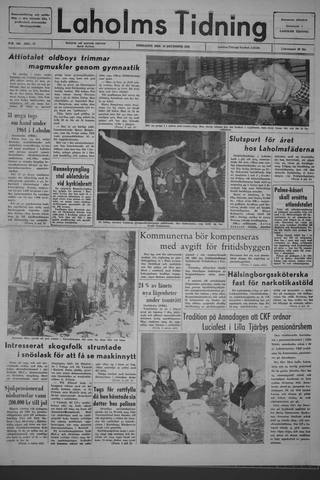Förstasidan, Fredag 10 december 1965