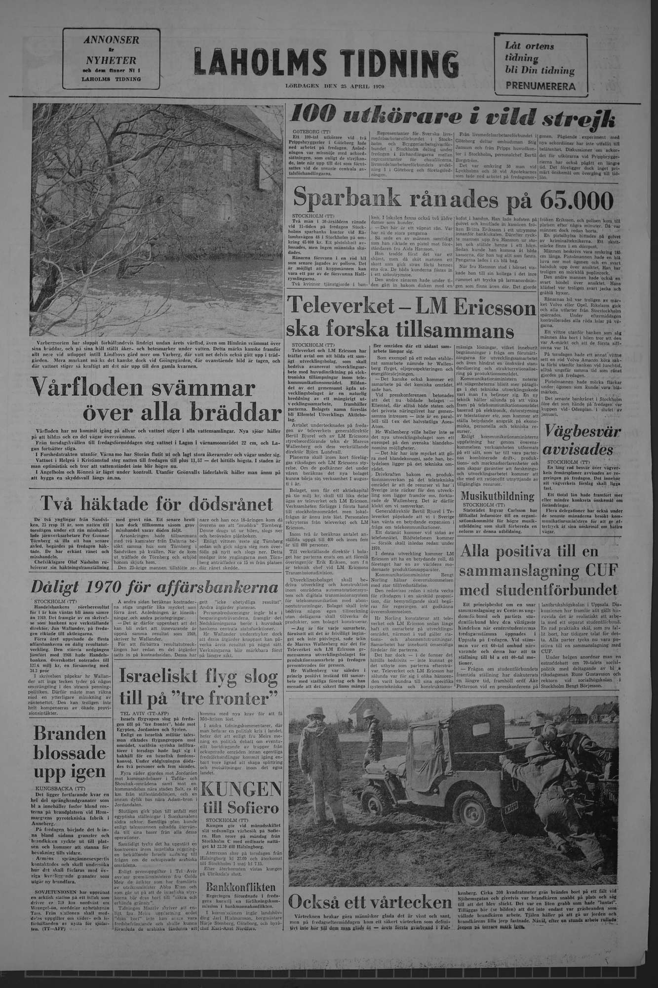 Laholms Tidning Lördag 25 april 1970, sida 8