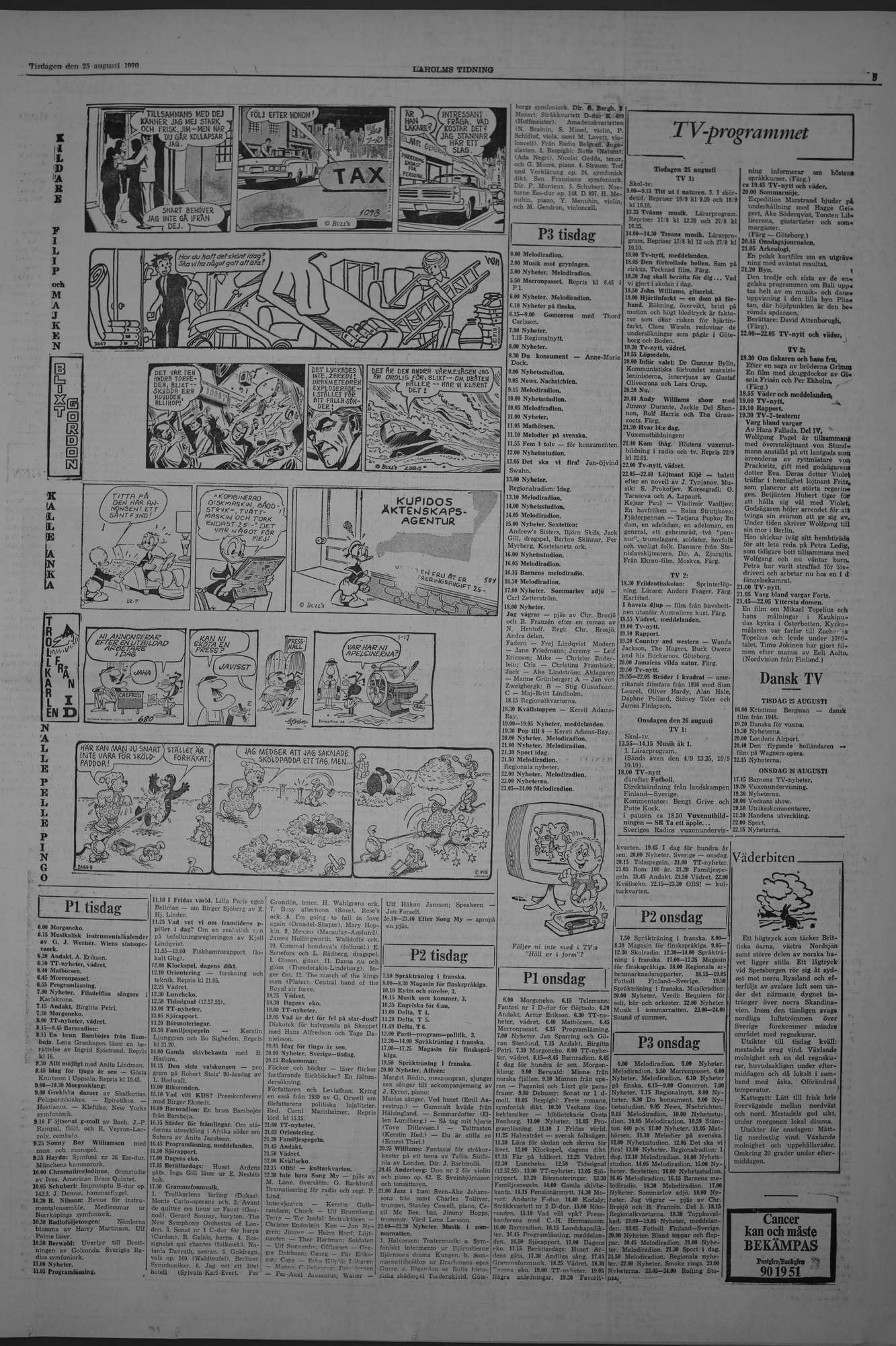 Laholms Tidning Tisdag 25 augusti 1970, sida 5
