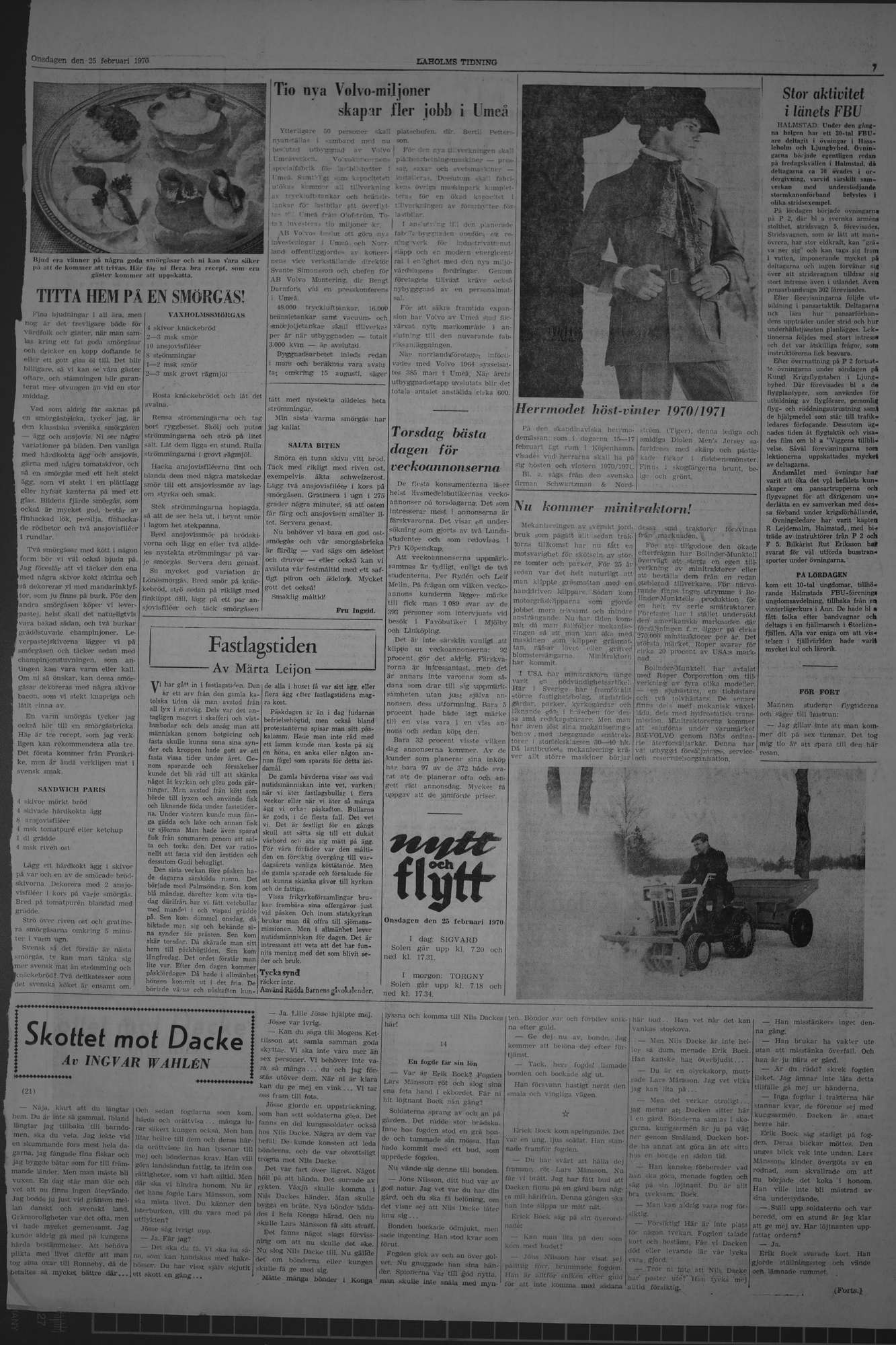 Laholms Tidning Onsdag 25 februari 1970, sida 7