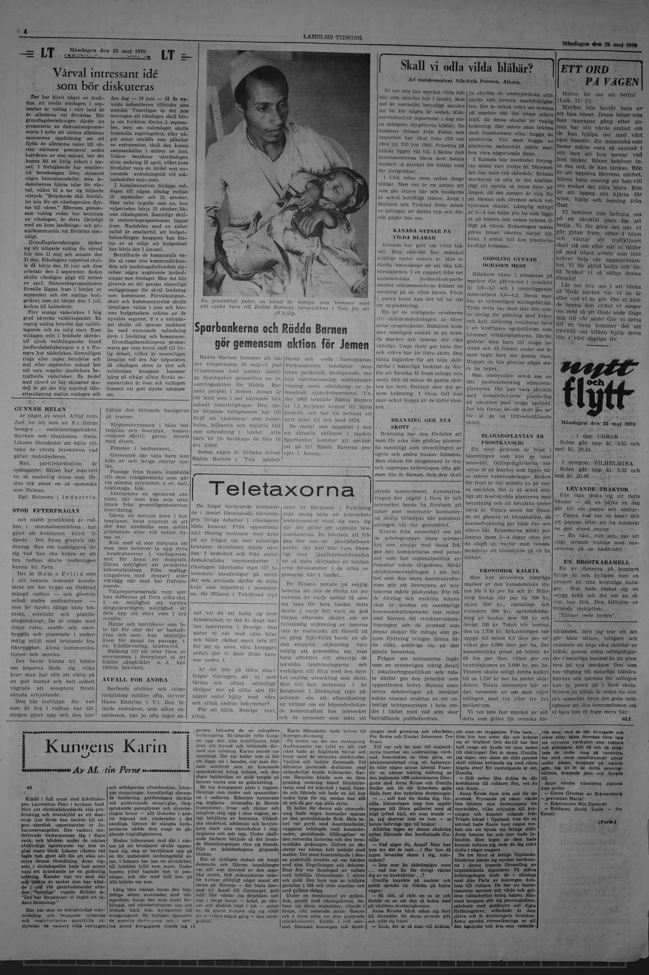 Laholms Tidning Måndag 25 maj 1970, sida 4