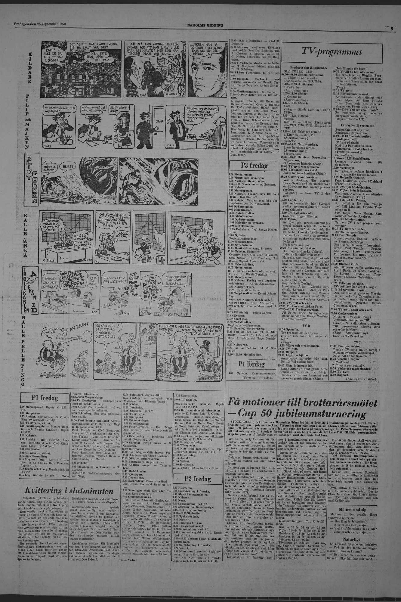 Laholms Tidning Fredag 25 september 1970, sida 5