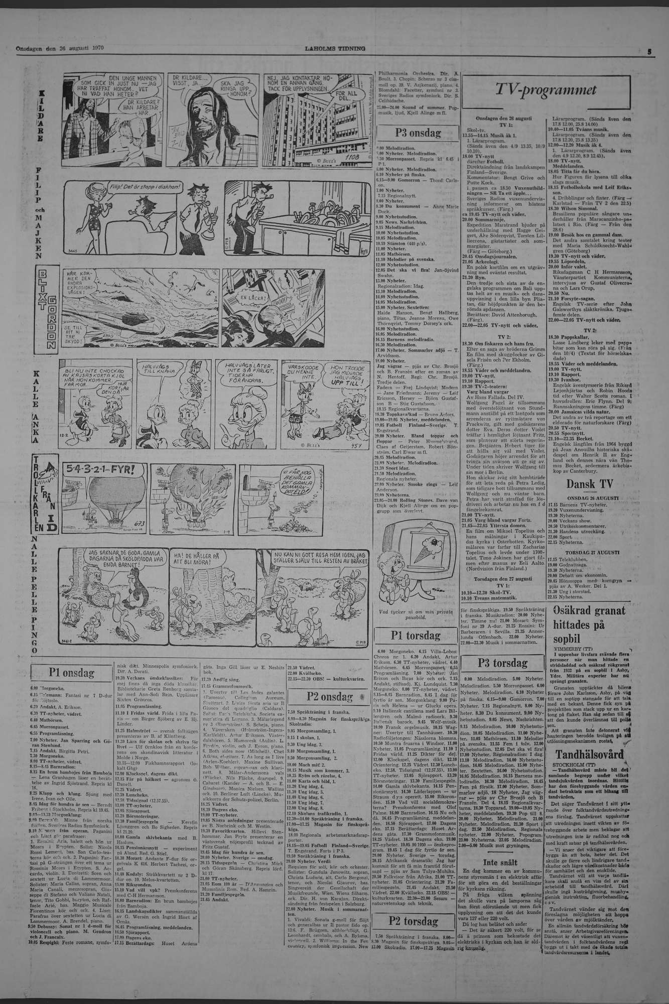 Laholms Tidning Onsdag 26 augusti 1970, sida 5