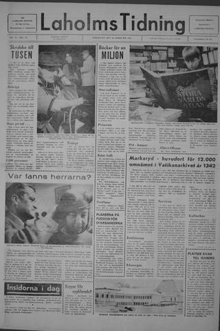 Förstasidan, Torsdag 26 februari 1970