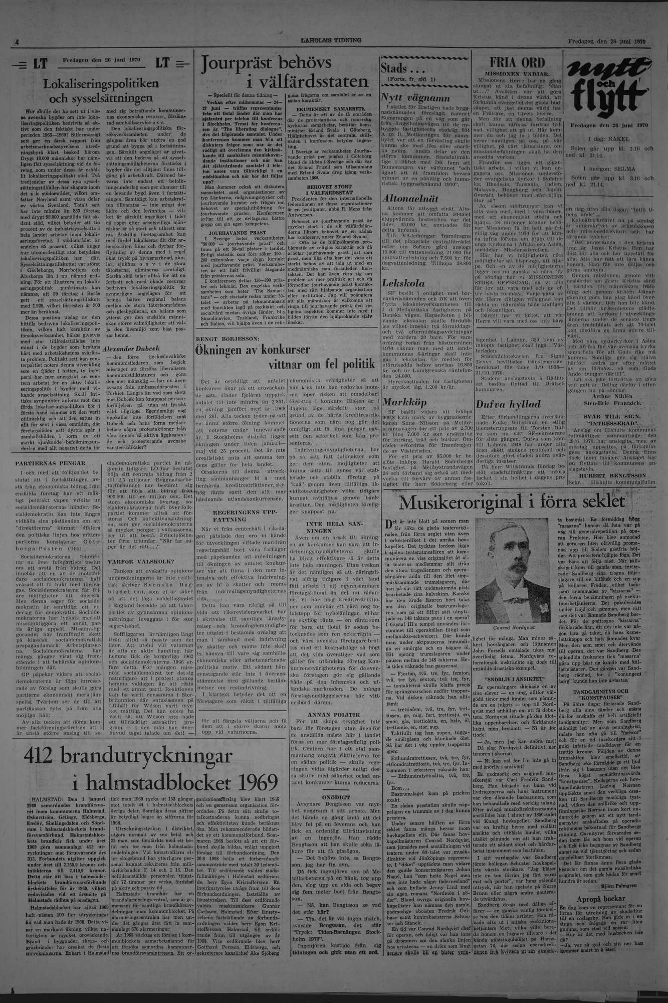 Laholms Tidning Fredag 26 juni 1970, sida 4