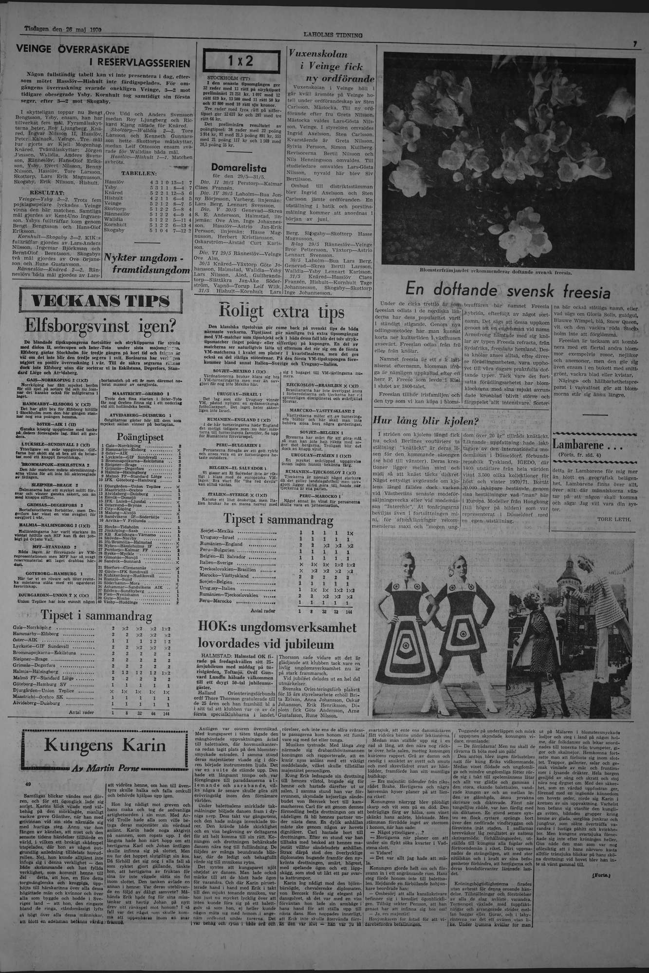 Laholms Tidning Tisdag 26 maj 1970, sida 7