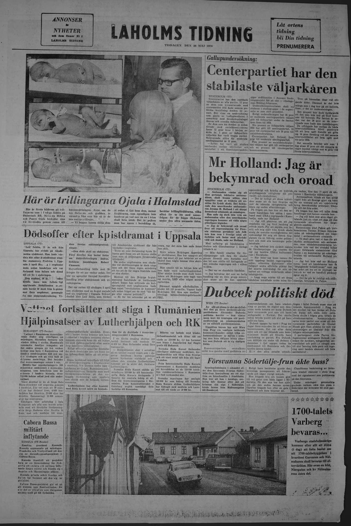 Laholms Tidning Tisdag 26 maj 1970, sida 8