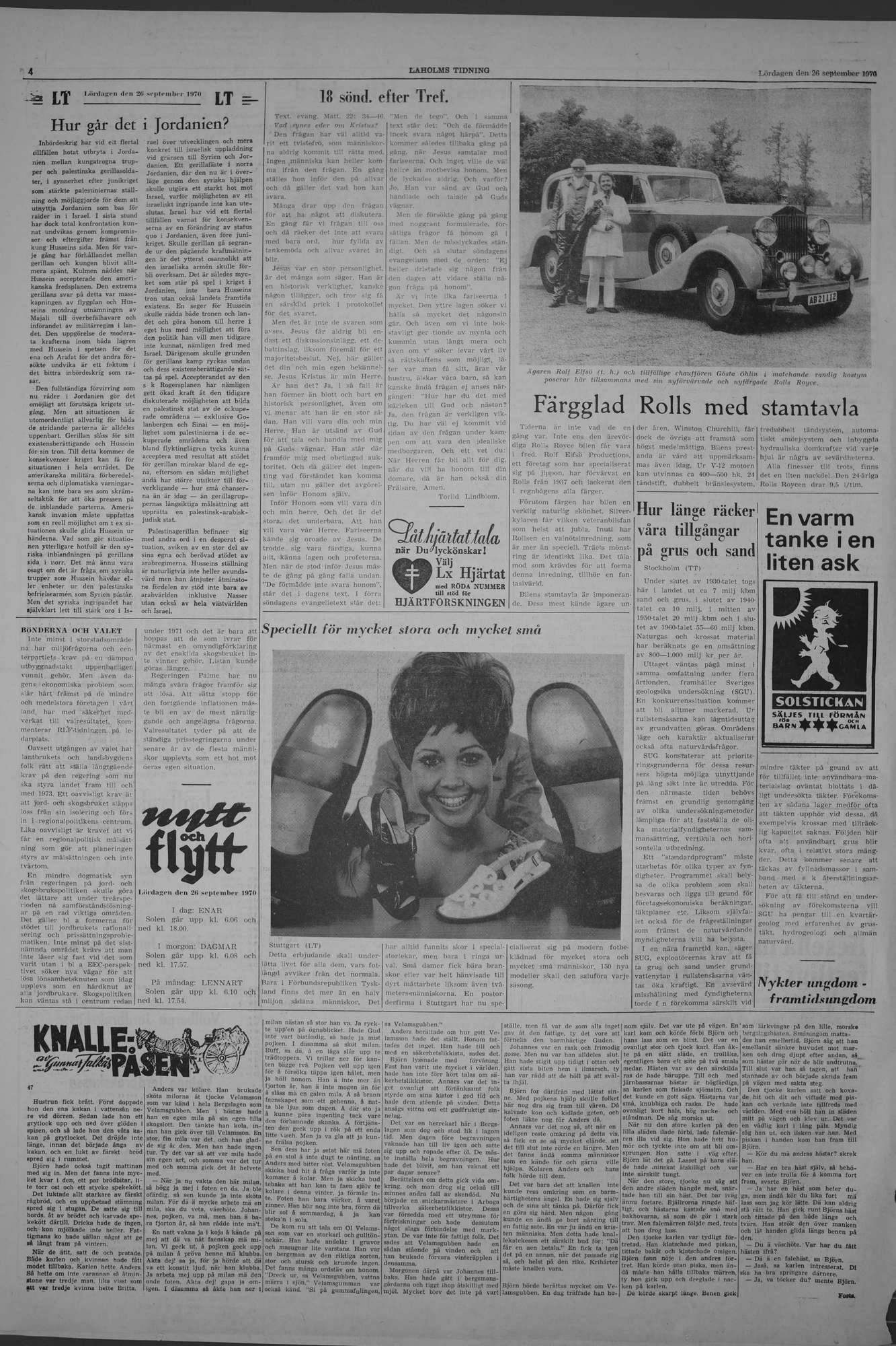 Laholms Tidning Lördag 26 september 1970, sida 4