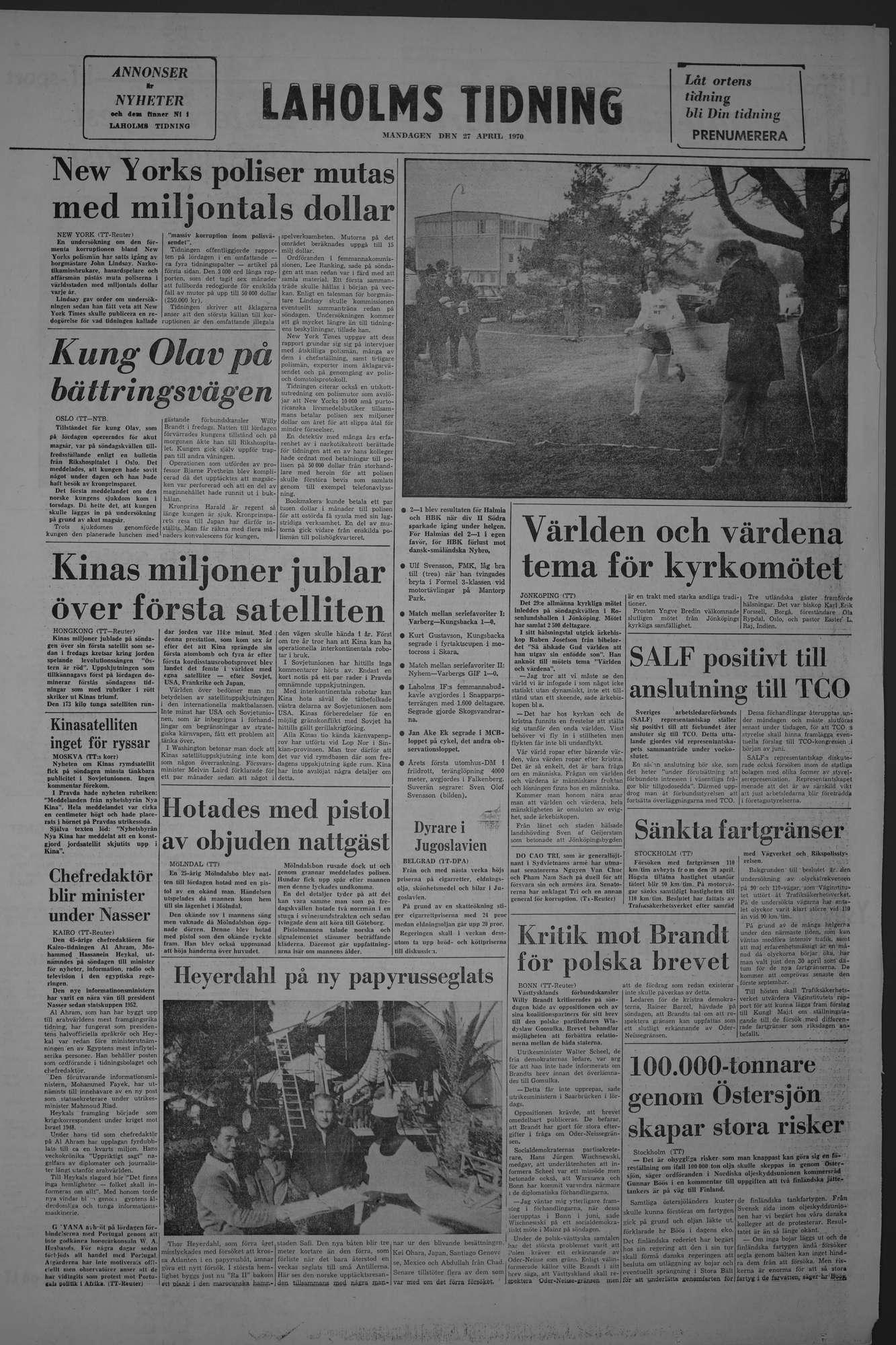 Laholms Tidning Måndag 27 april 1970, sida 8