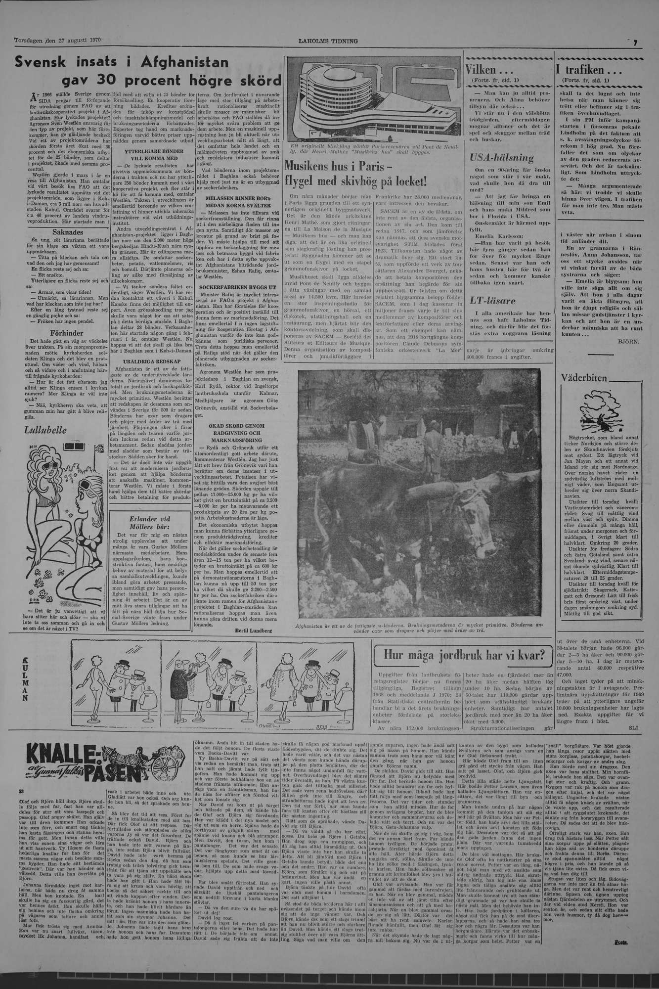 Laholms Tidning Torsdag 27 augusti 1970, sida 7