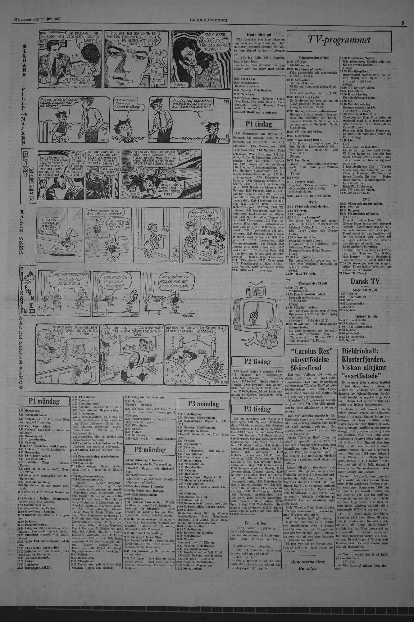 Laholms Tidning Måndag 27 juli 1970, sida 5