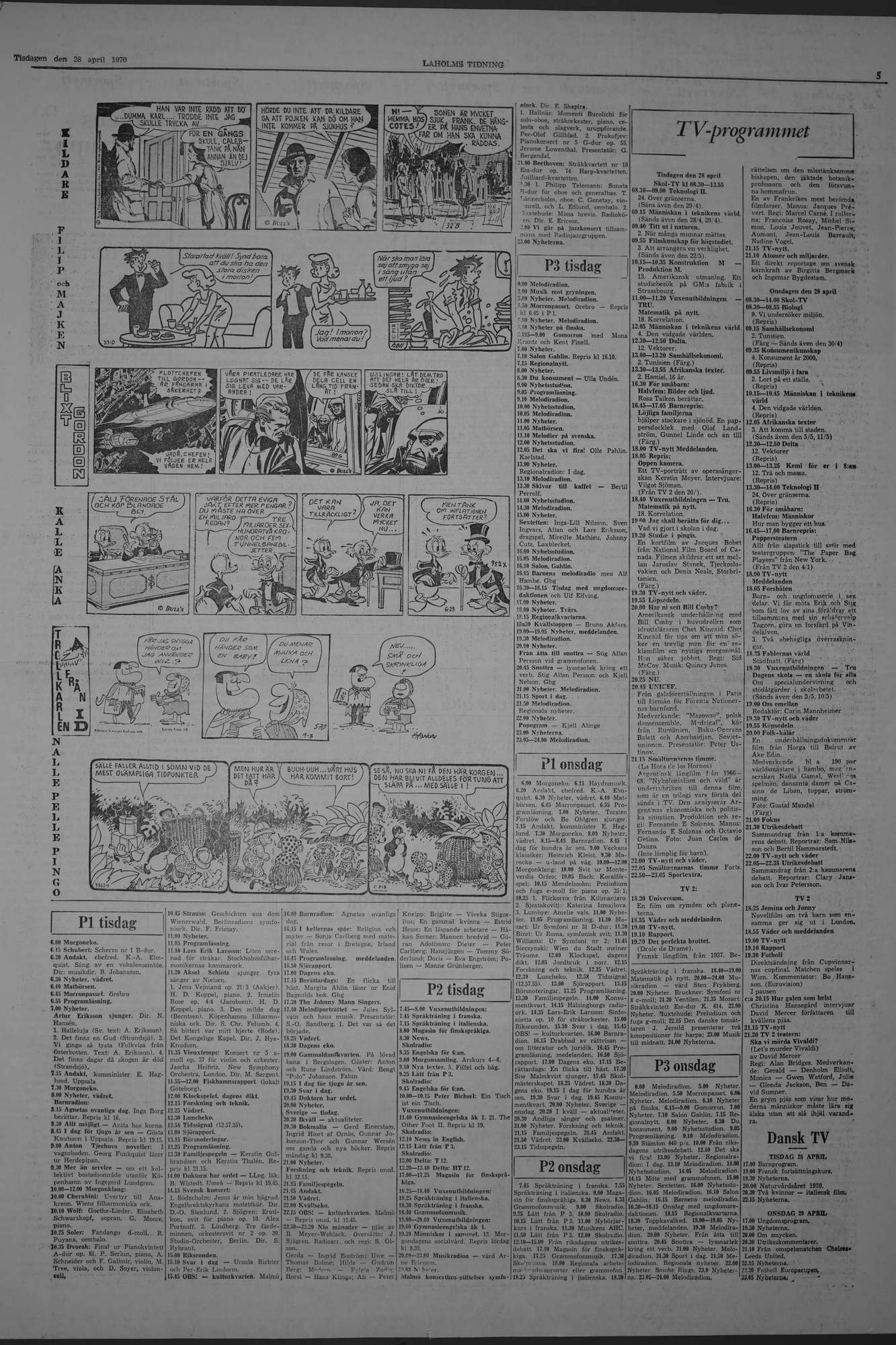 Laholms Tidning Tisdag 28 april 1970, sida 5