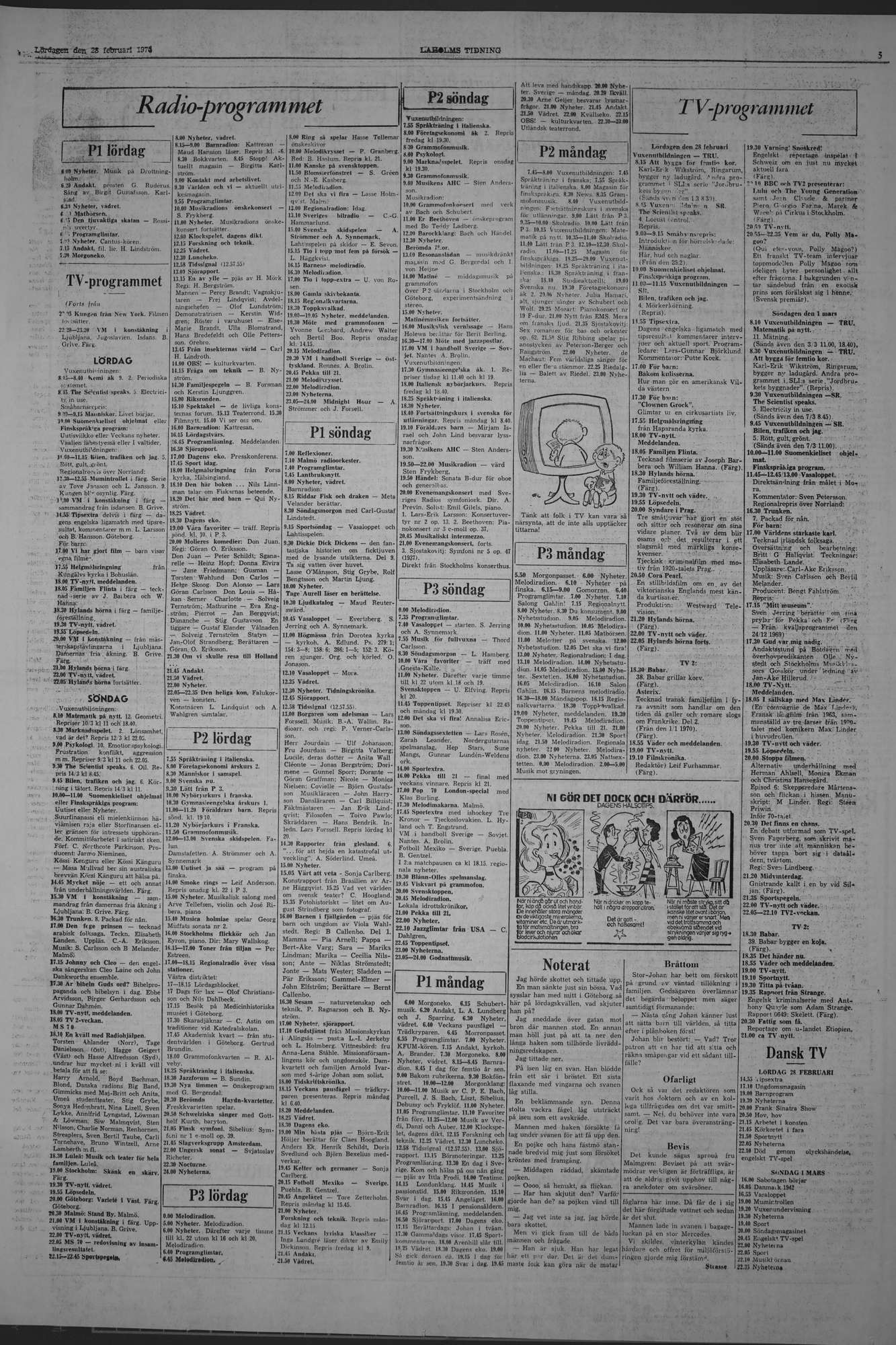 Laholms Tidning Lördag 28 februari 1970, sida 5