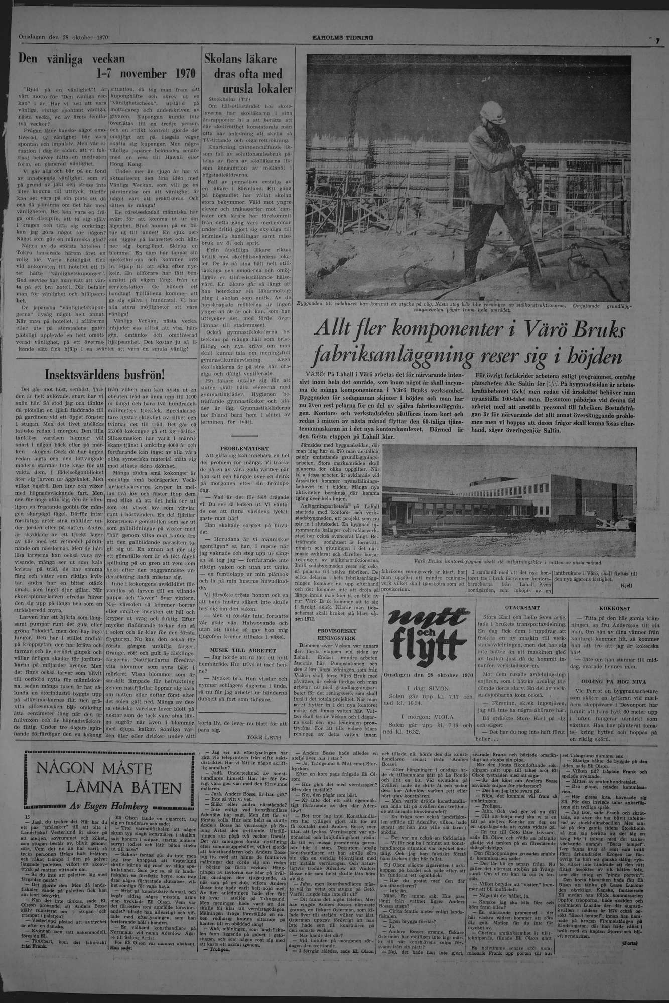 Laholms Tidning Onsdag 28 oktober 1970, sida 7