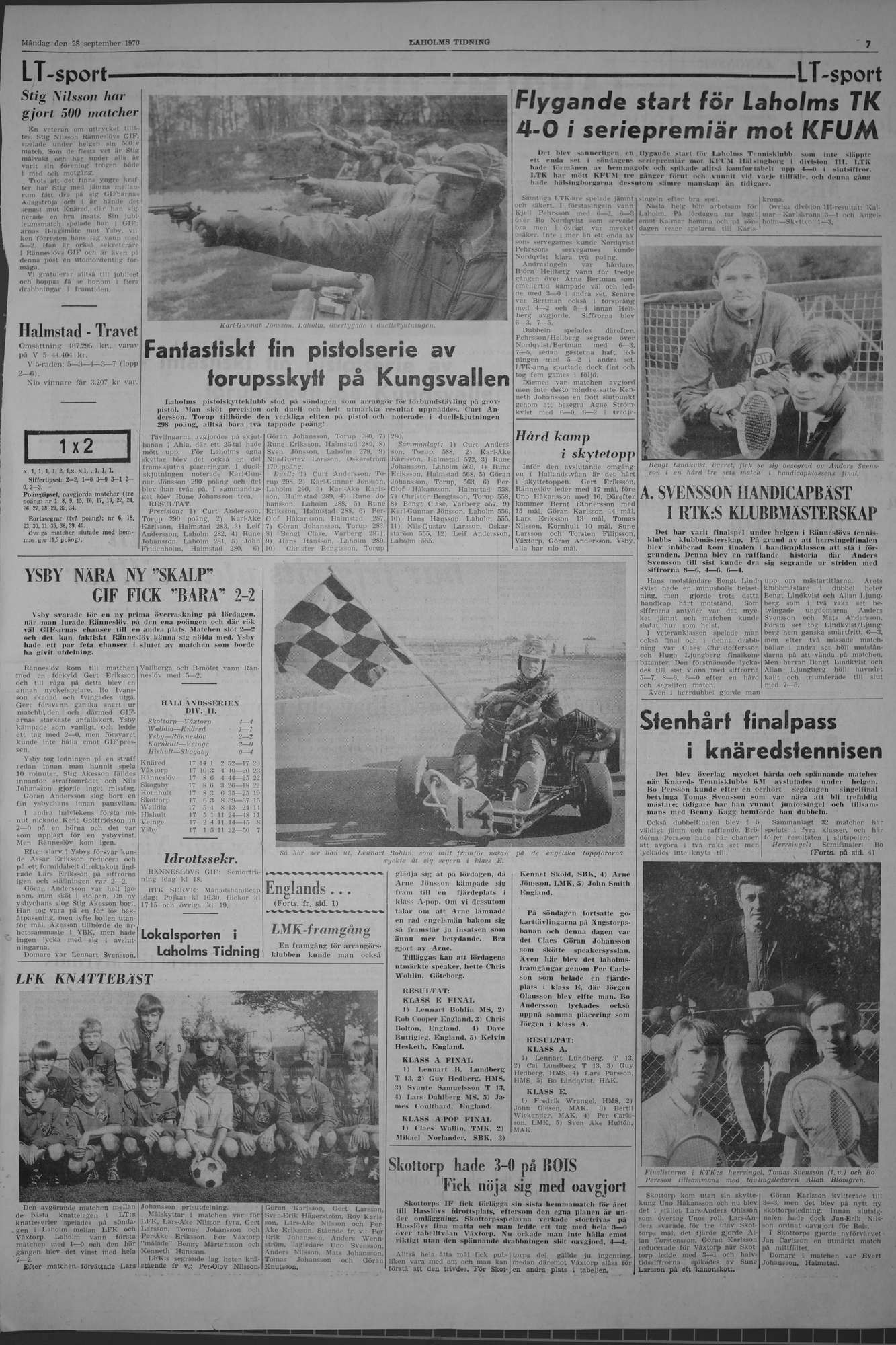 Laholms Tidning Måndag 28 september 1970, sida 7