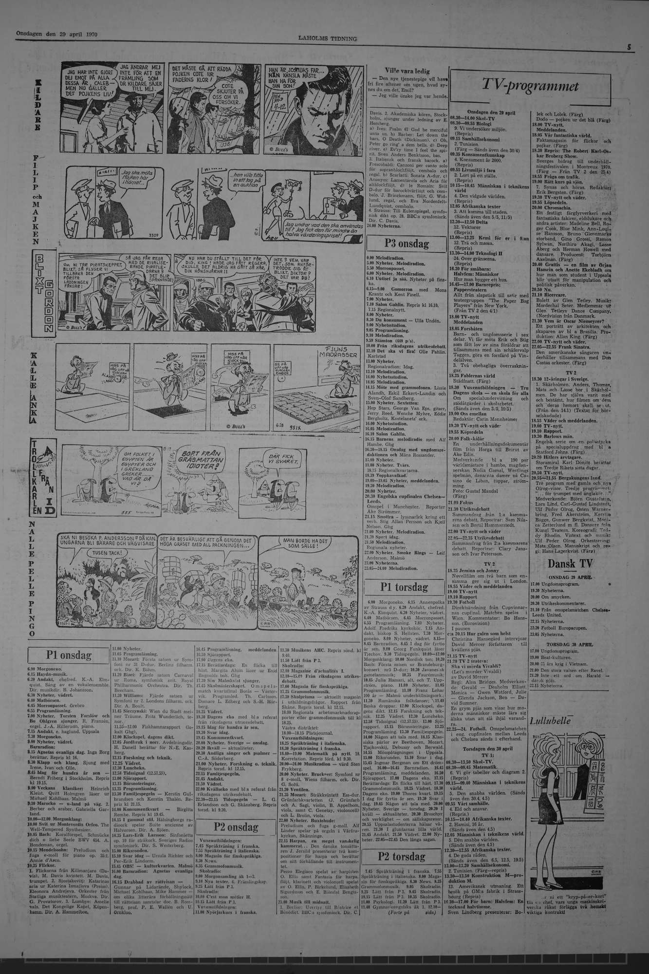 Laholms Tidning Onsdag 29 april 1970, sida 5