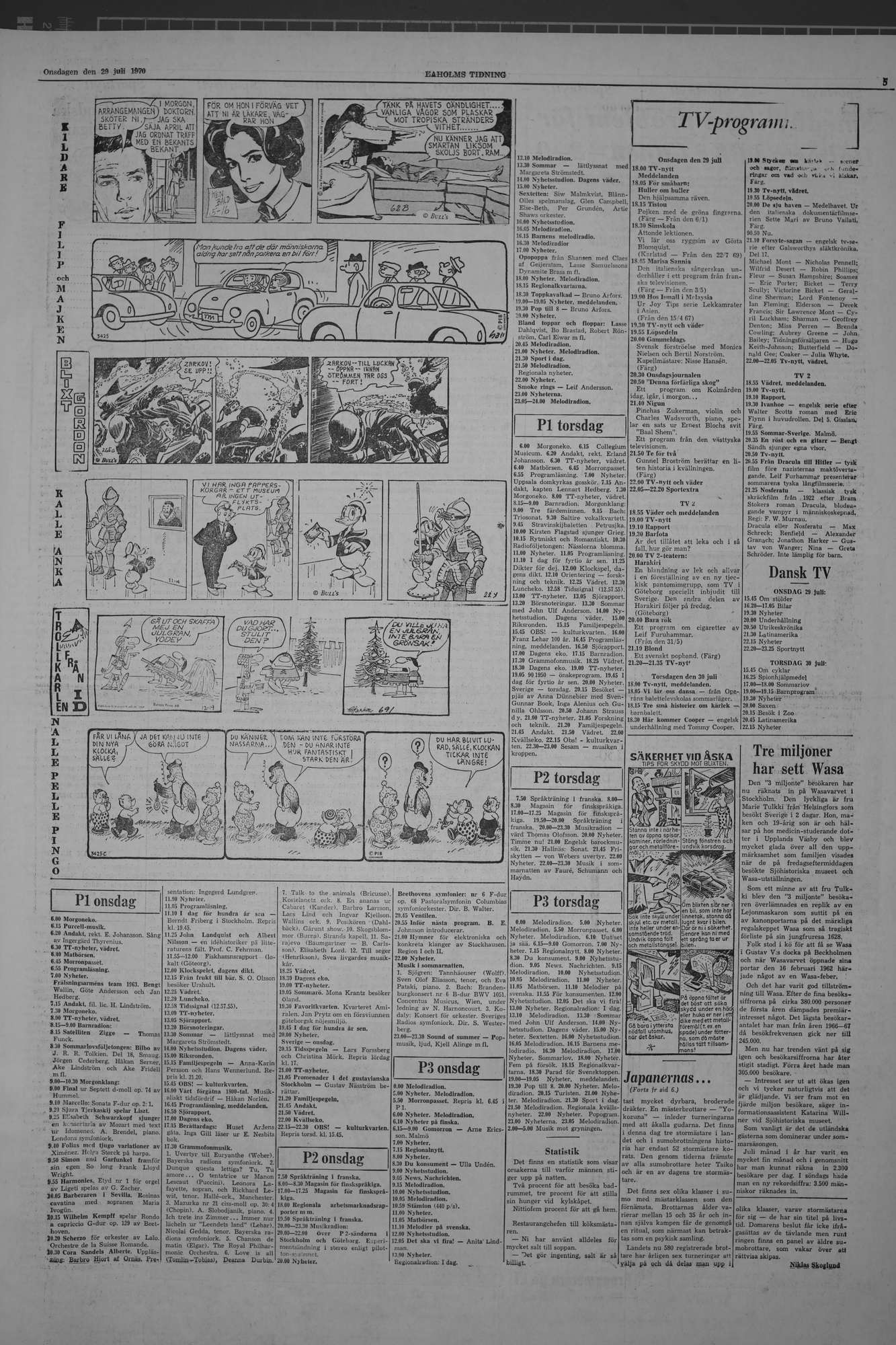 Laholms Tidning Onsdag 29 juli 1970, sida 5