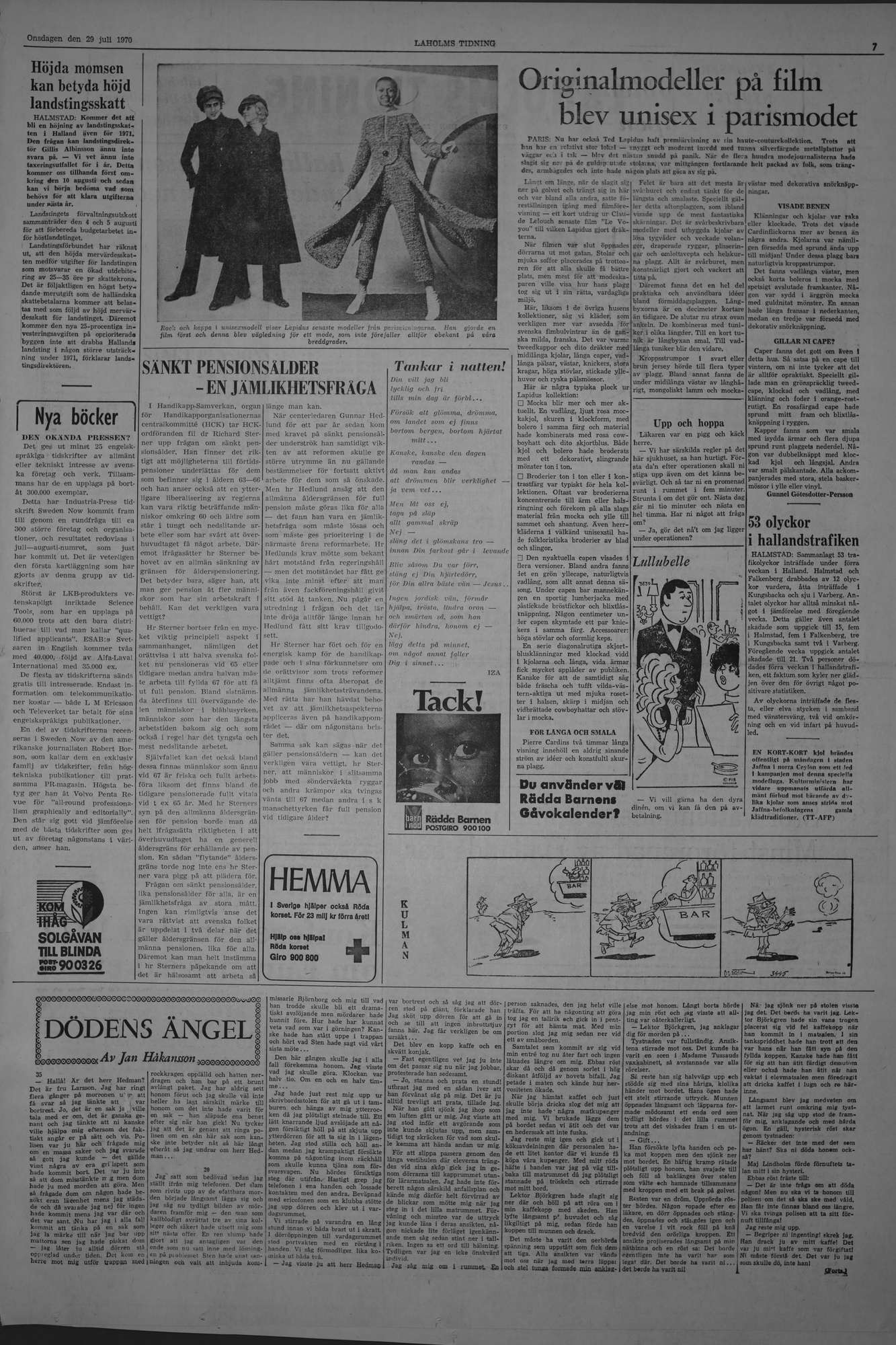 Laholms Tidning Onsdag 29 juli 1970, sida 7