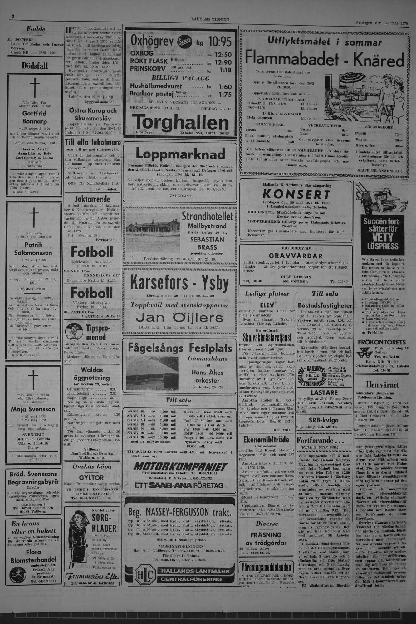 Laholms Tidning Fredag 29 maj 1970, sida 2