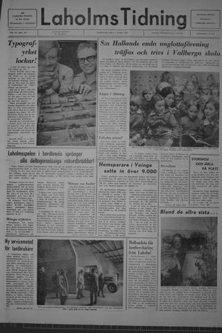 Förstasidan, Fredag 3 april 1970