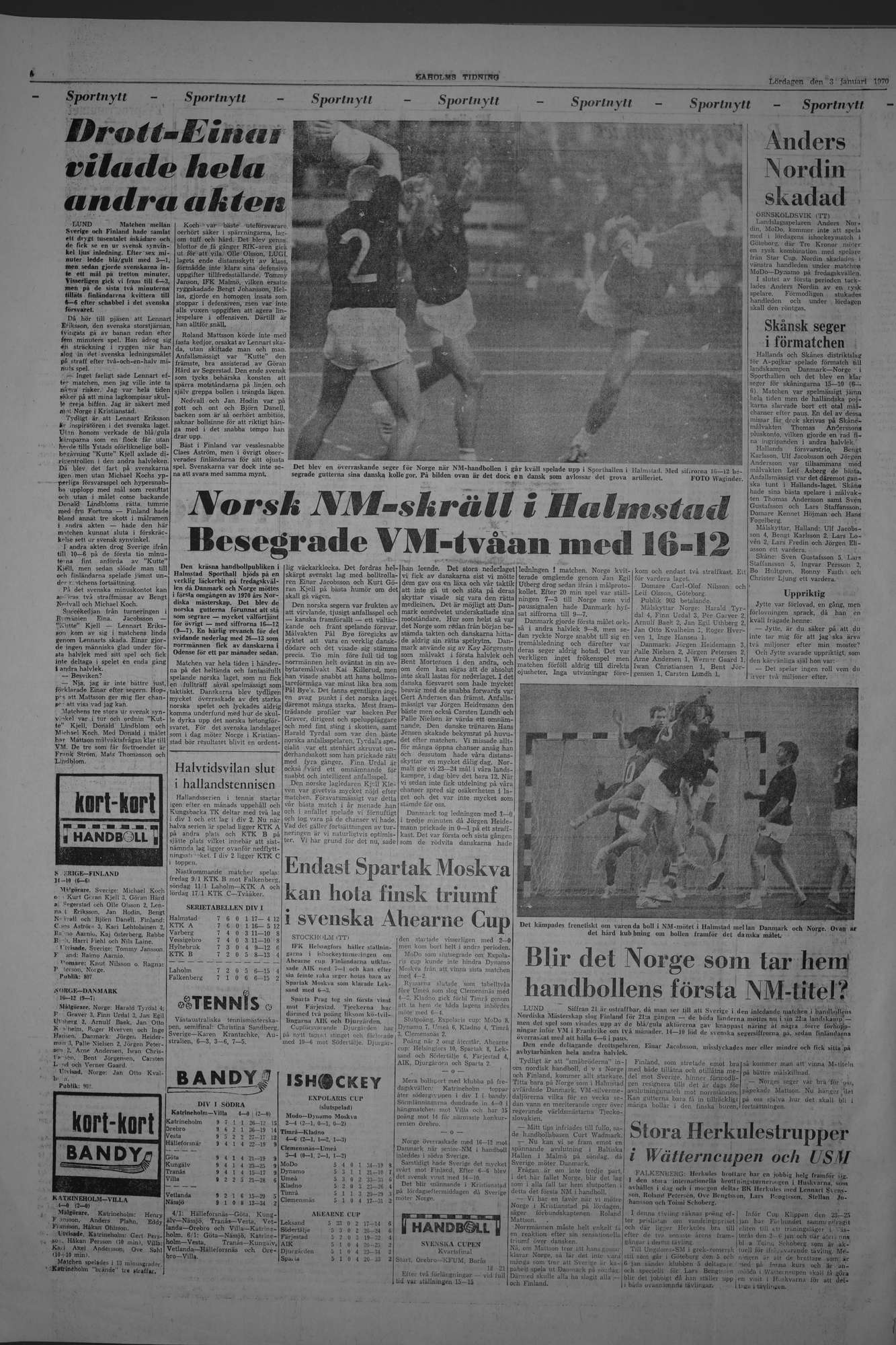 Laholms Tidning Lördag 3 januari 1970, sida 6