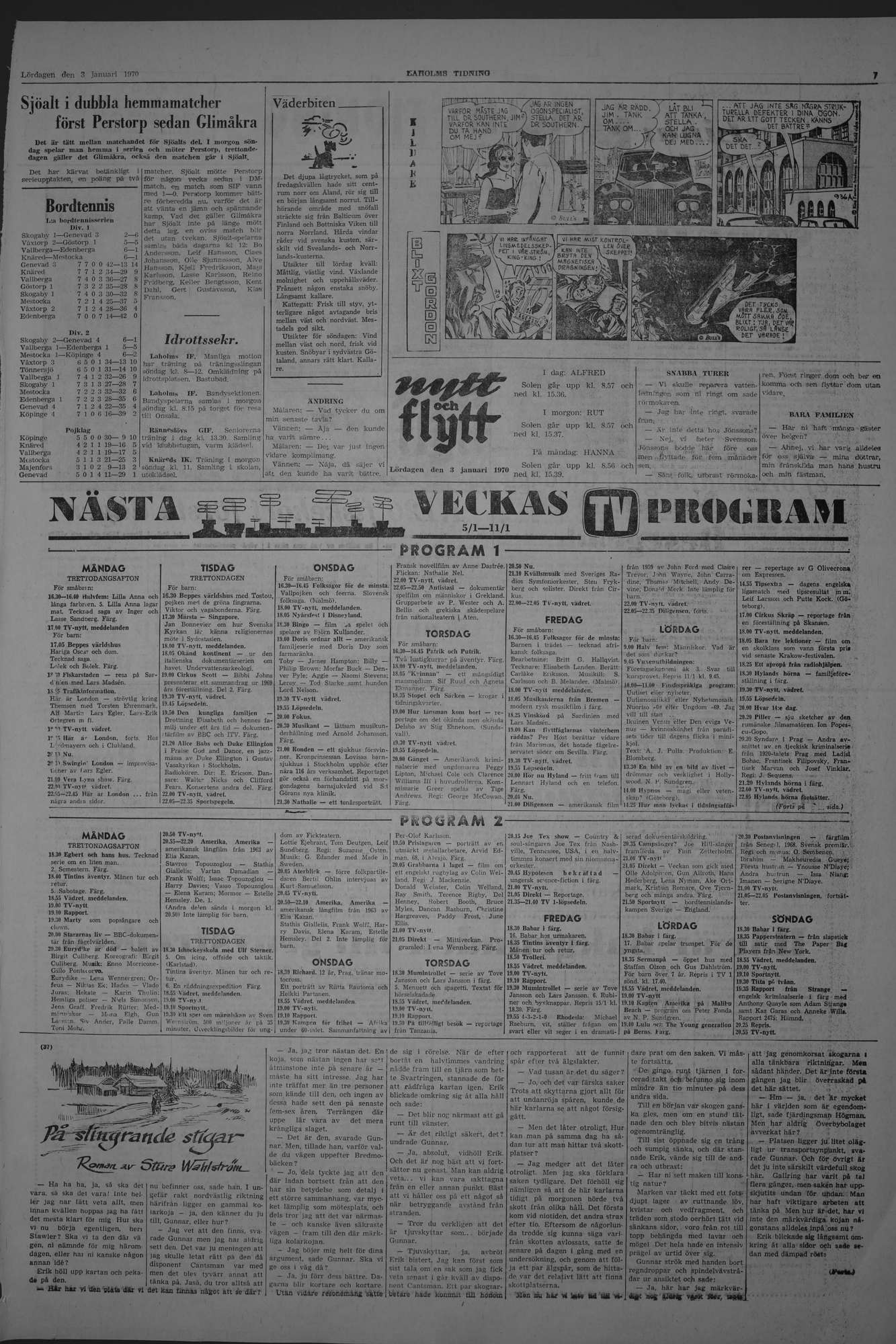 Laholms Tidning Lördag 3 januari 1970, sida 7