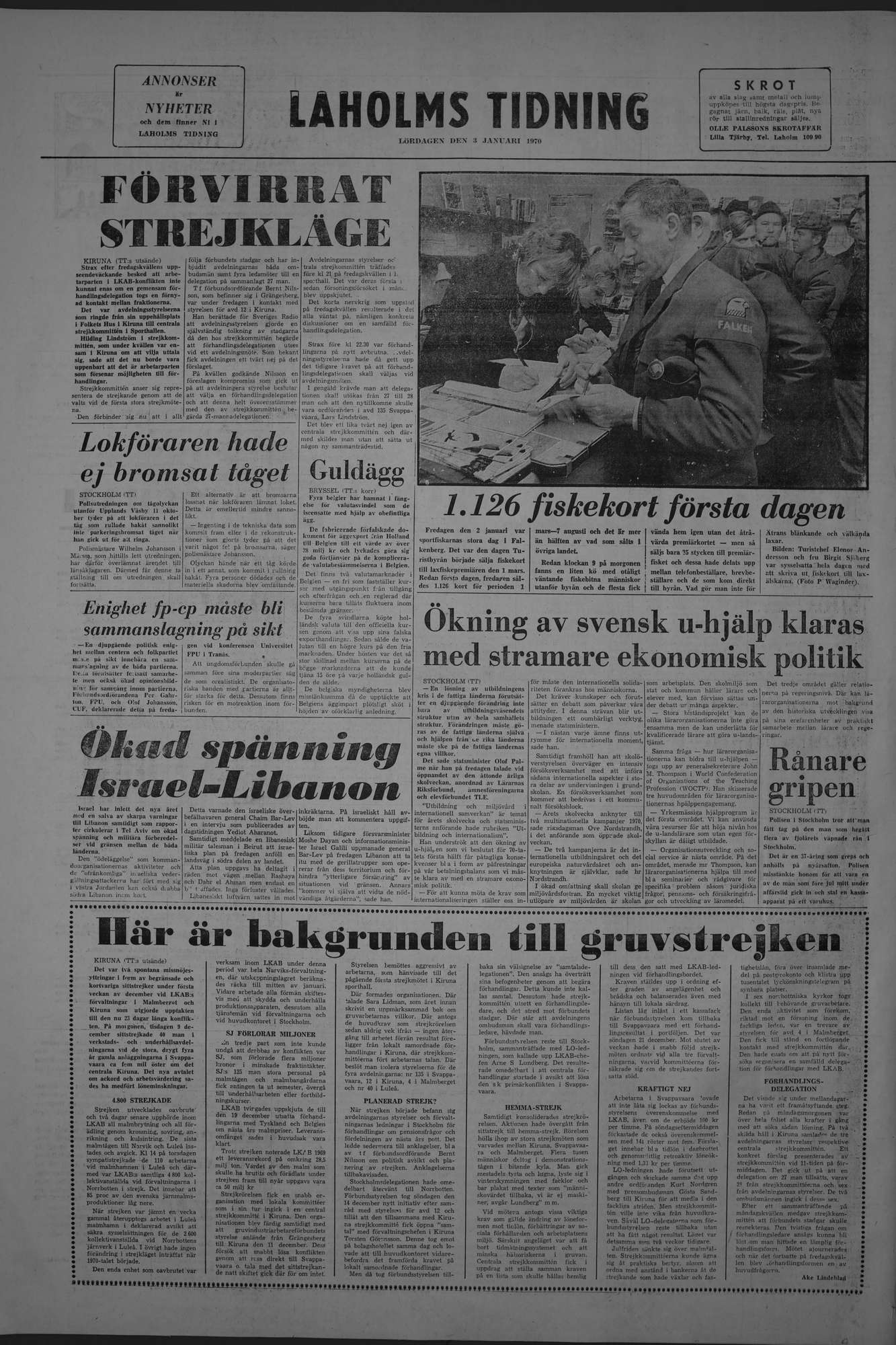 Laholms Tidning Lördag 3 januari 1970, sida 8