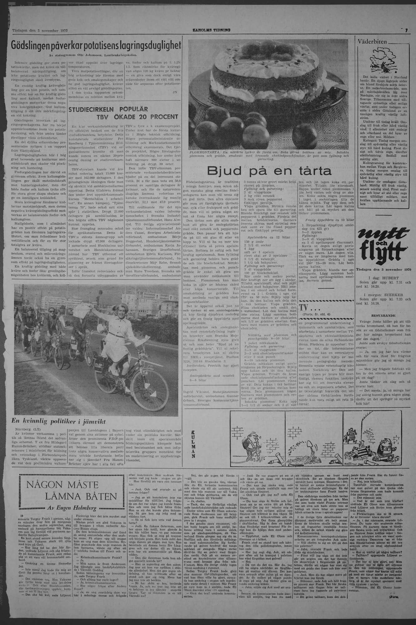 Laholms Tidning Tisdag 3 november 1970, sida 7