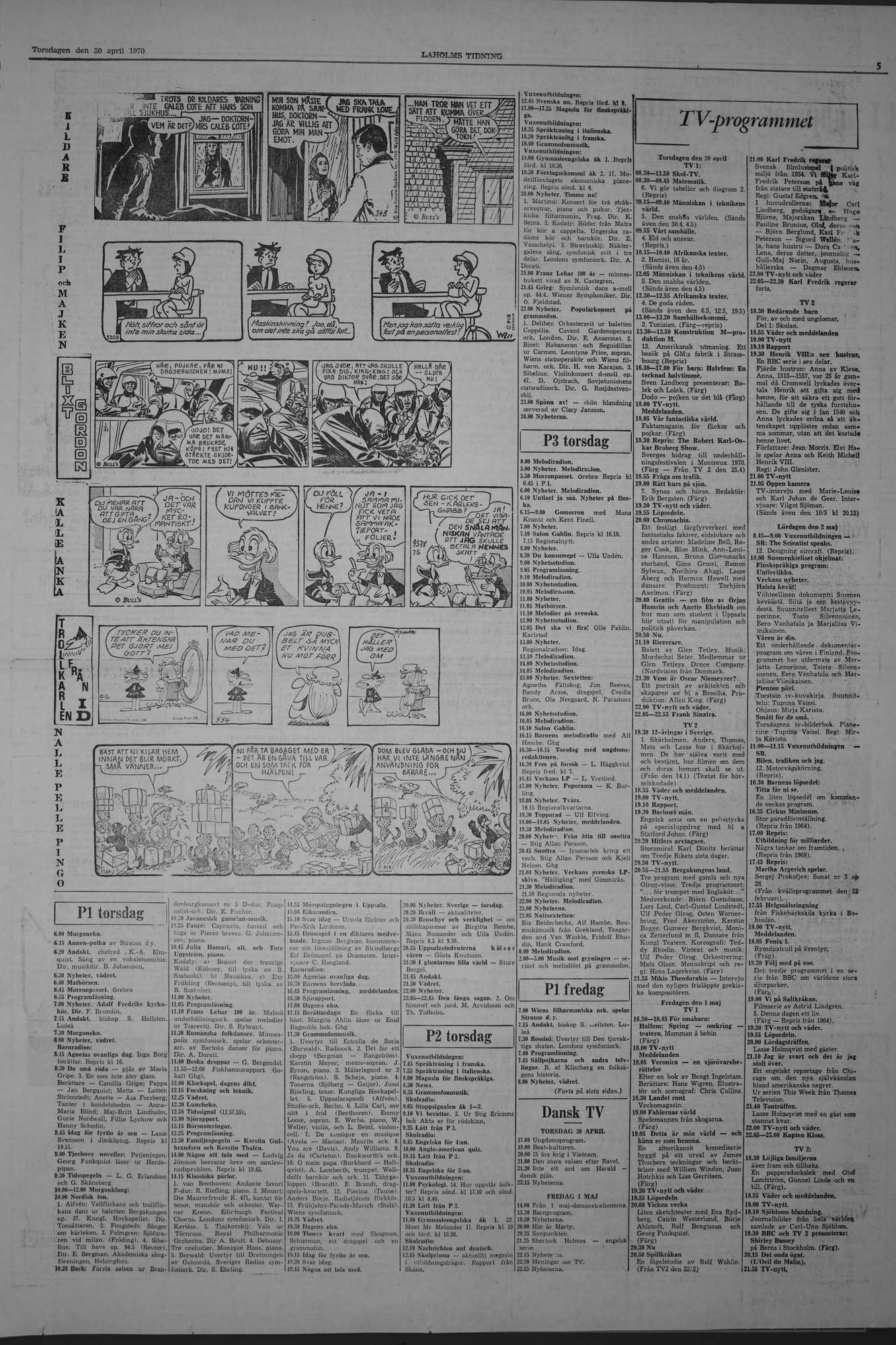Laholms Tidning Torsdag 30 april 1970, sida 5