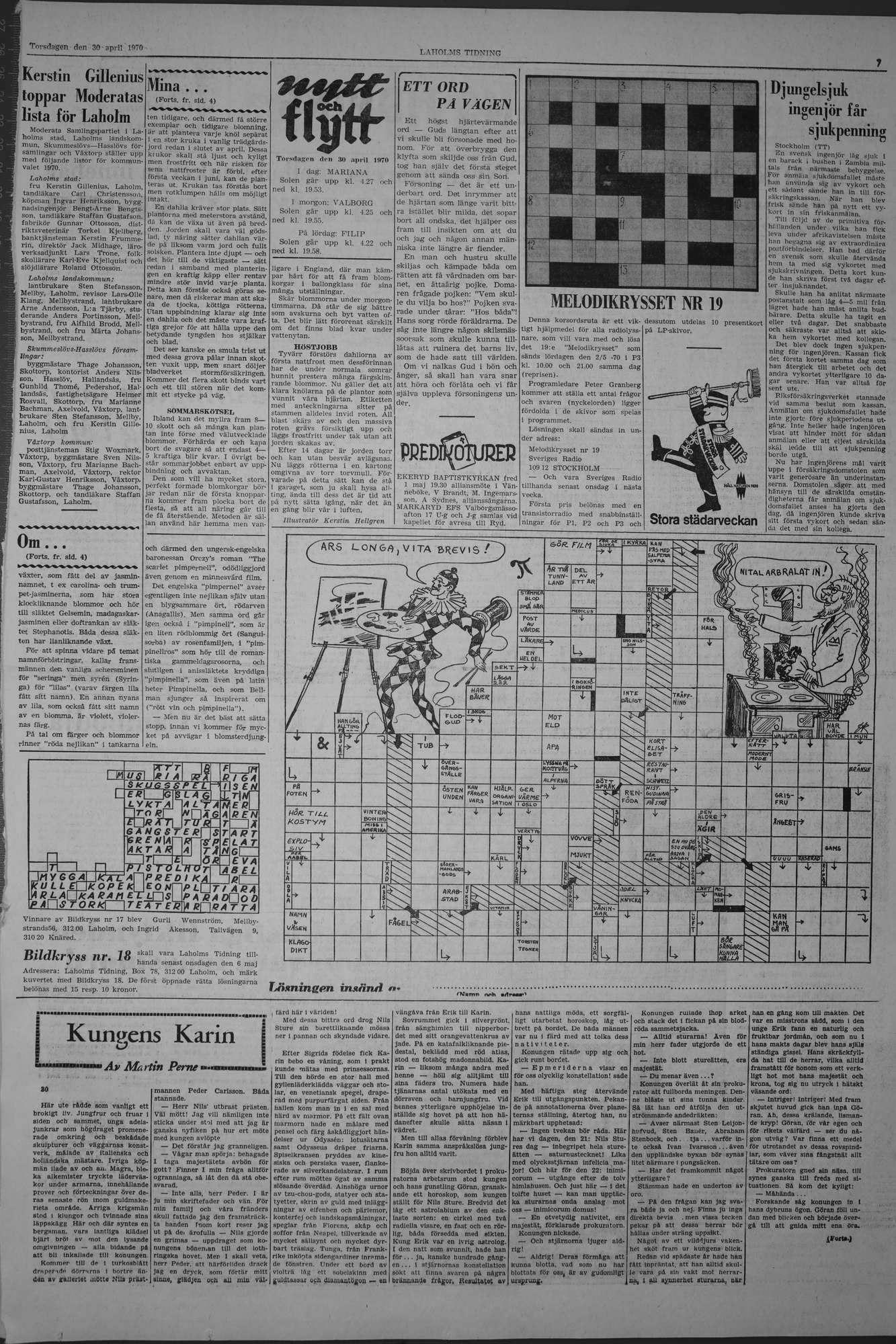 Laholms Tidning Torsdag 30 april 1970, sida 7